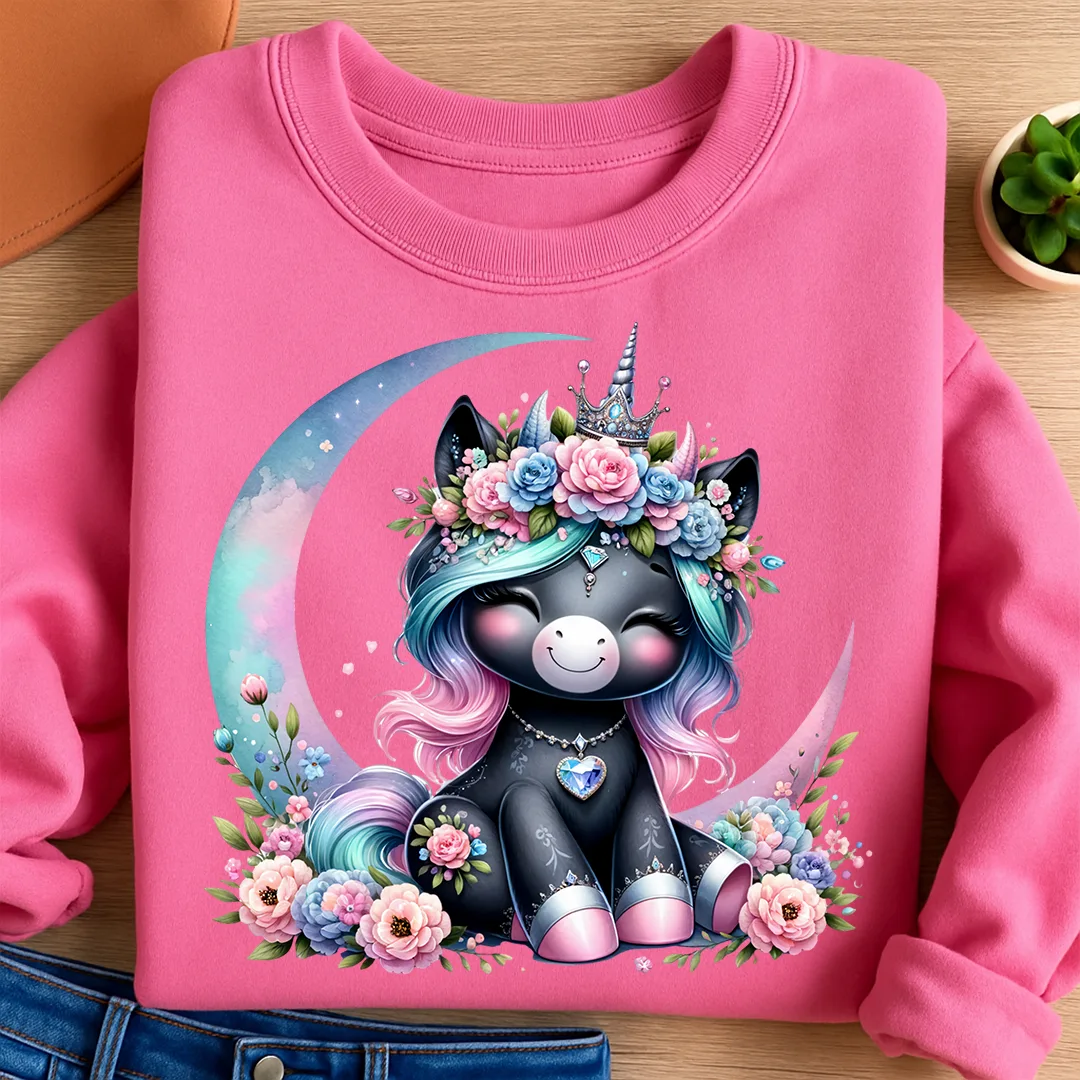 Bügelbild Einhorn Mondglanz