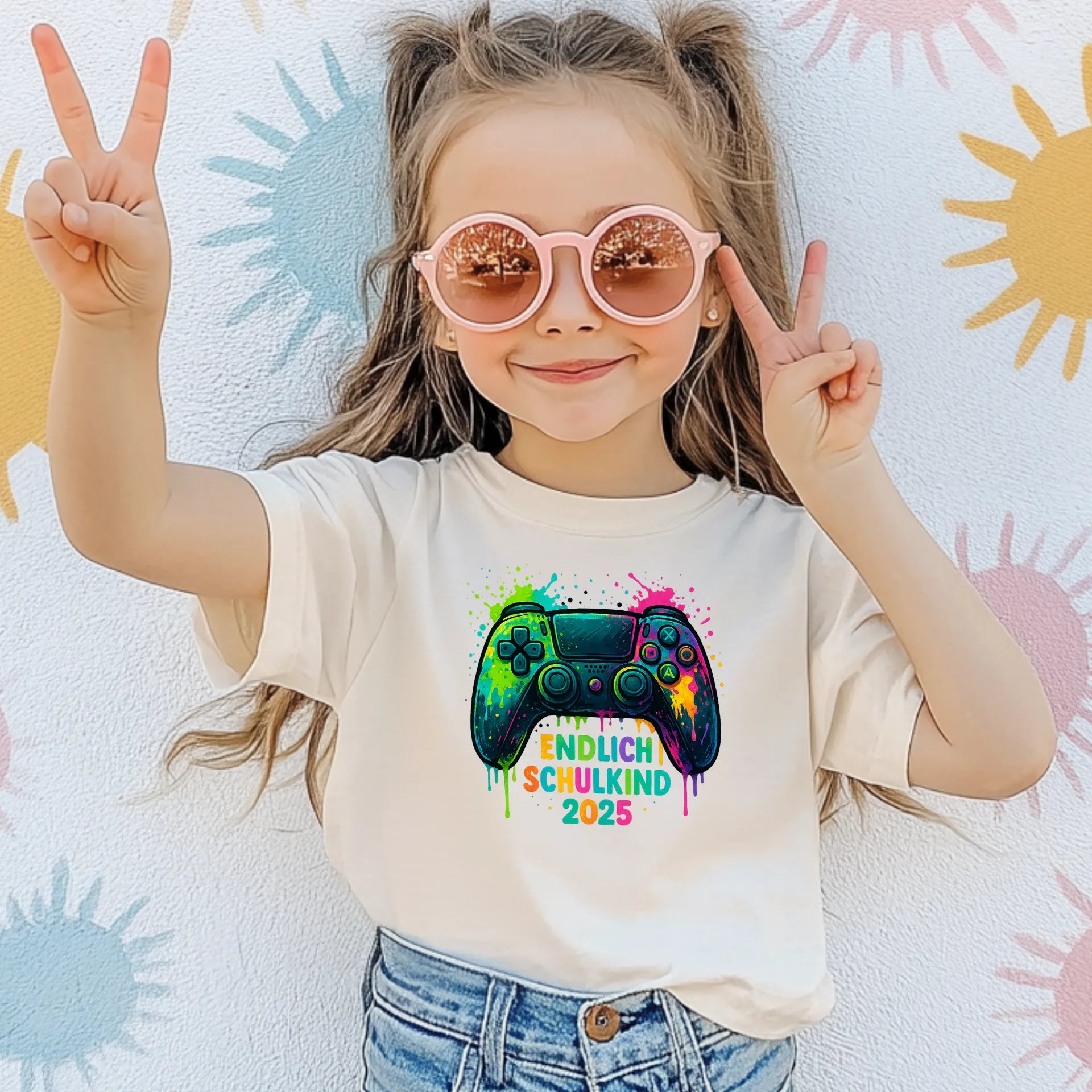 Bügelbild Endlich Schulkind Controller