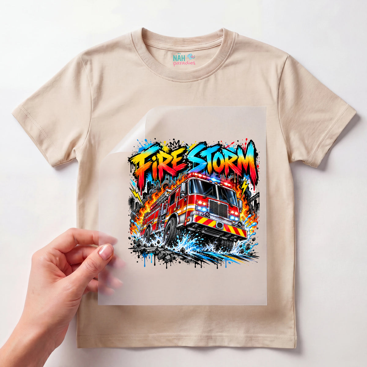 Bügelbild Fire Storm