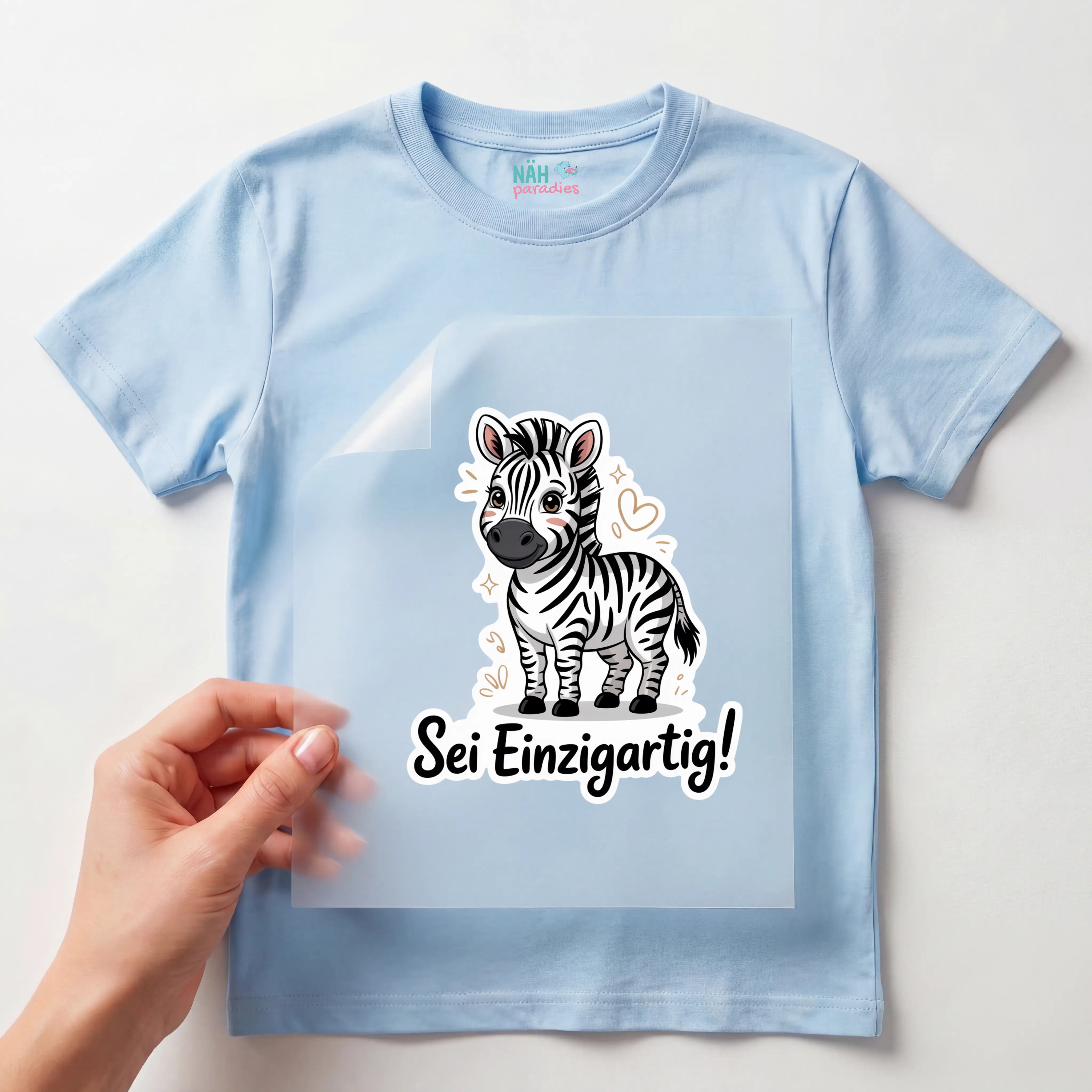 Bügelbild Zebra Einzigartig