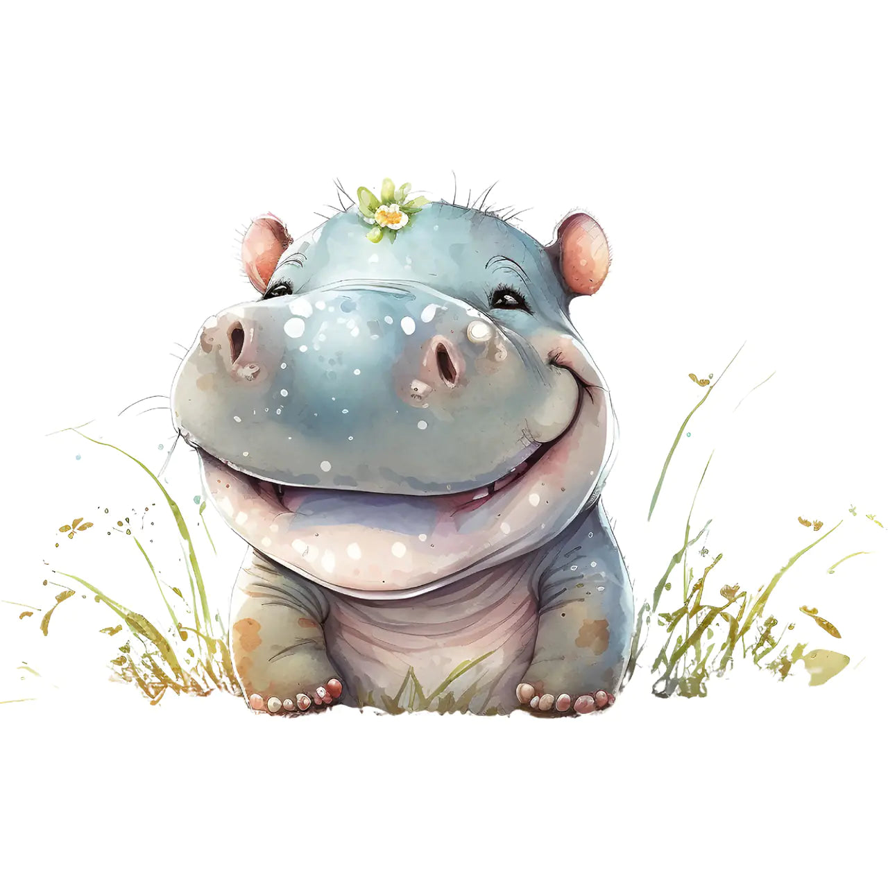 buegelbild-funny-hippo