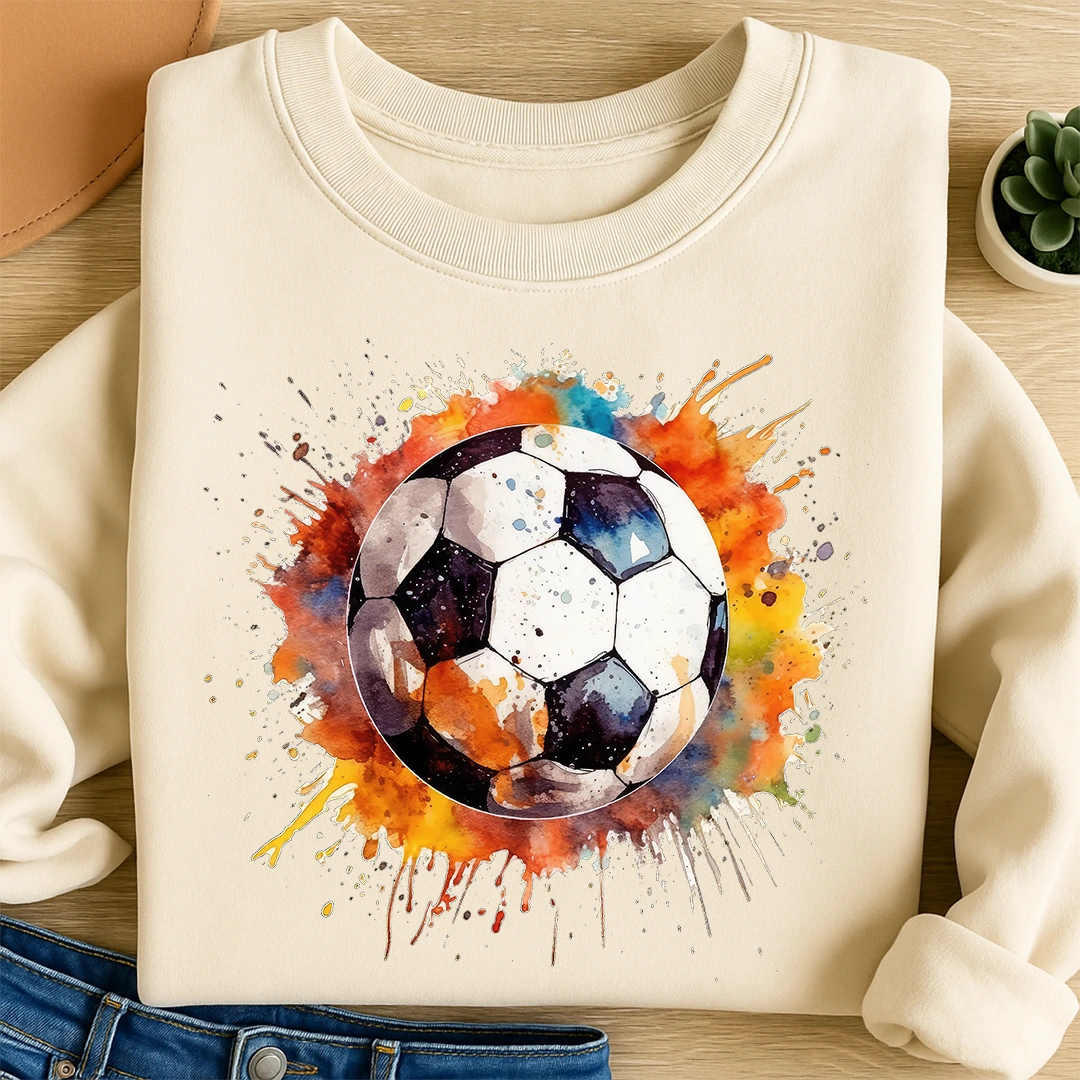 Bügelbild Fußball