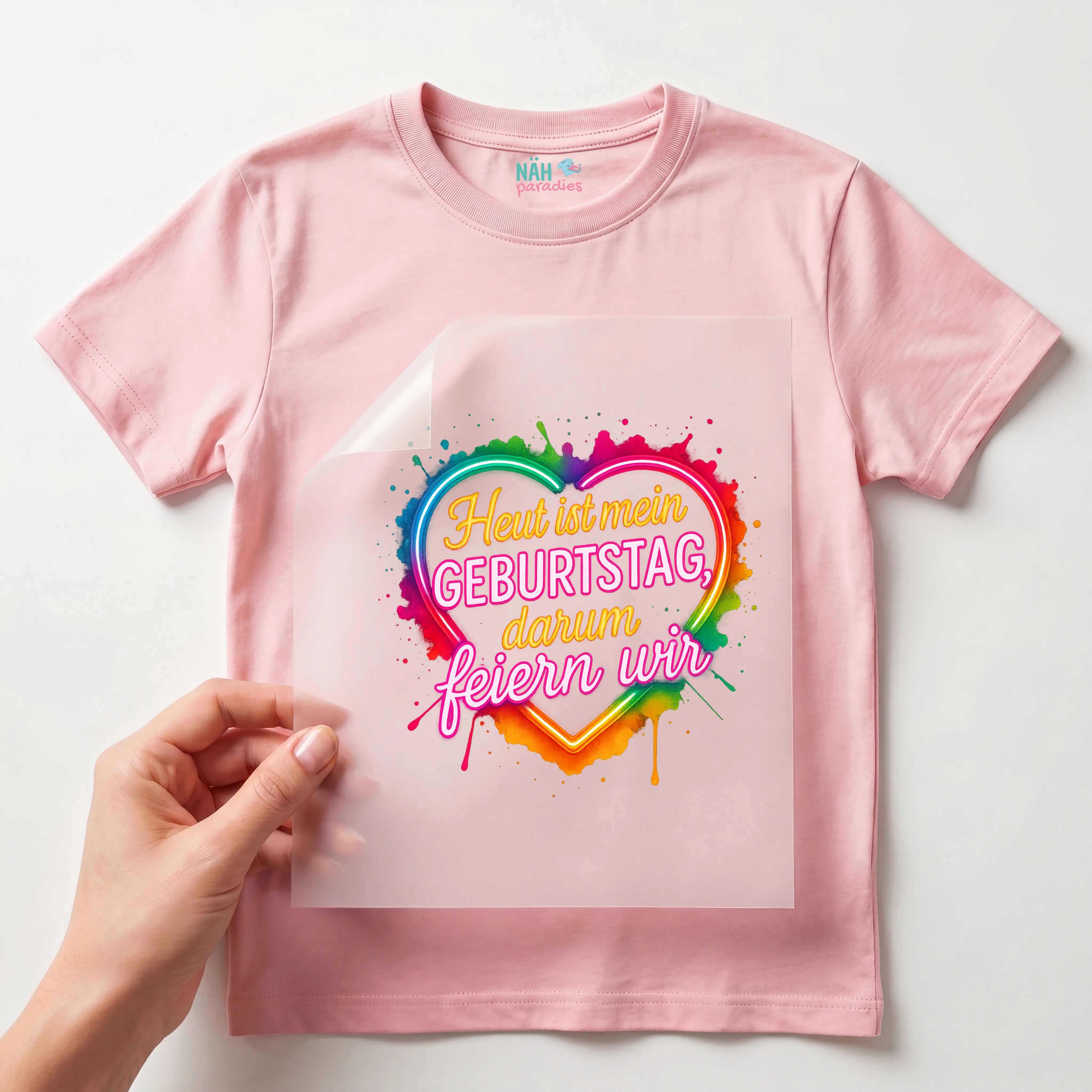 Bügelbild Heut ist mein Geburtstag