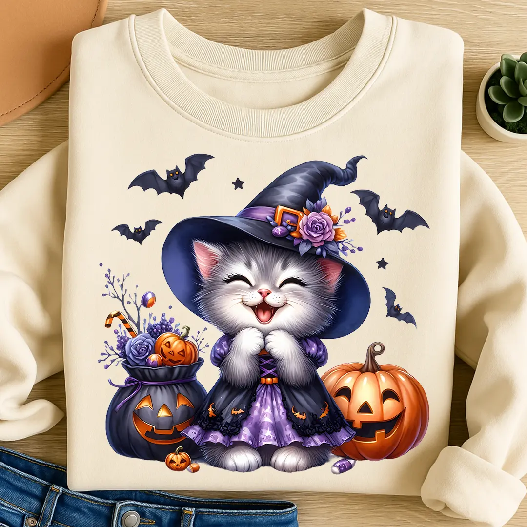 Bügelbild Glückszauber Katze