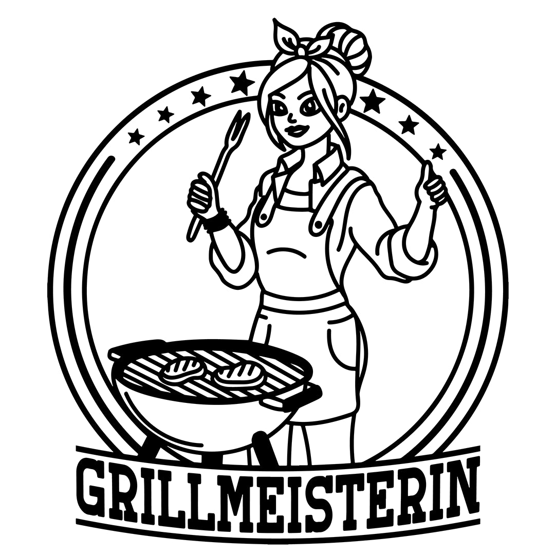 Bügelbild Grillmeisterin - S