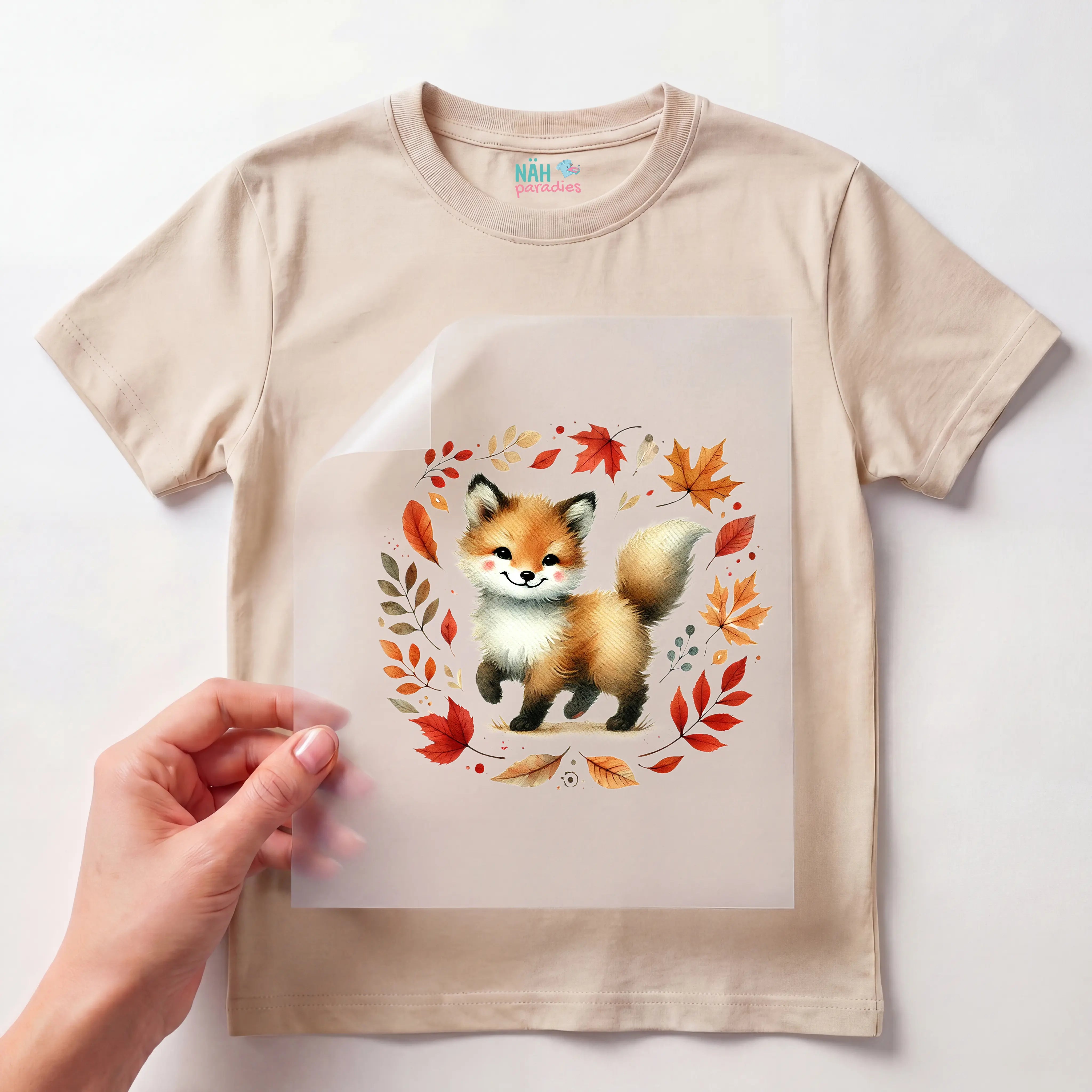 Bügelbild Fuchs Goldener Herbst