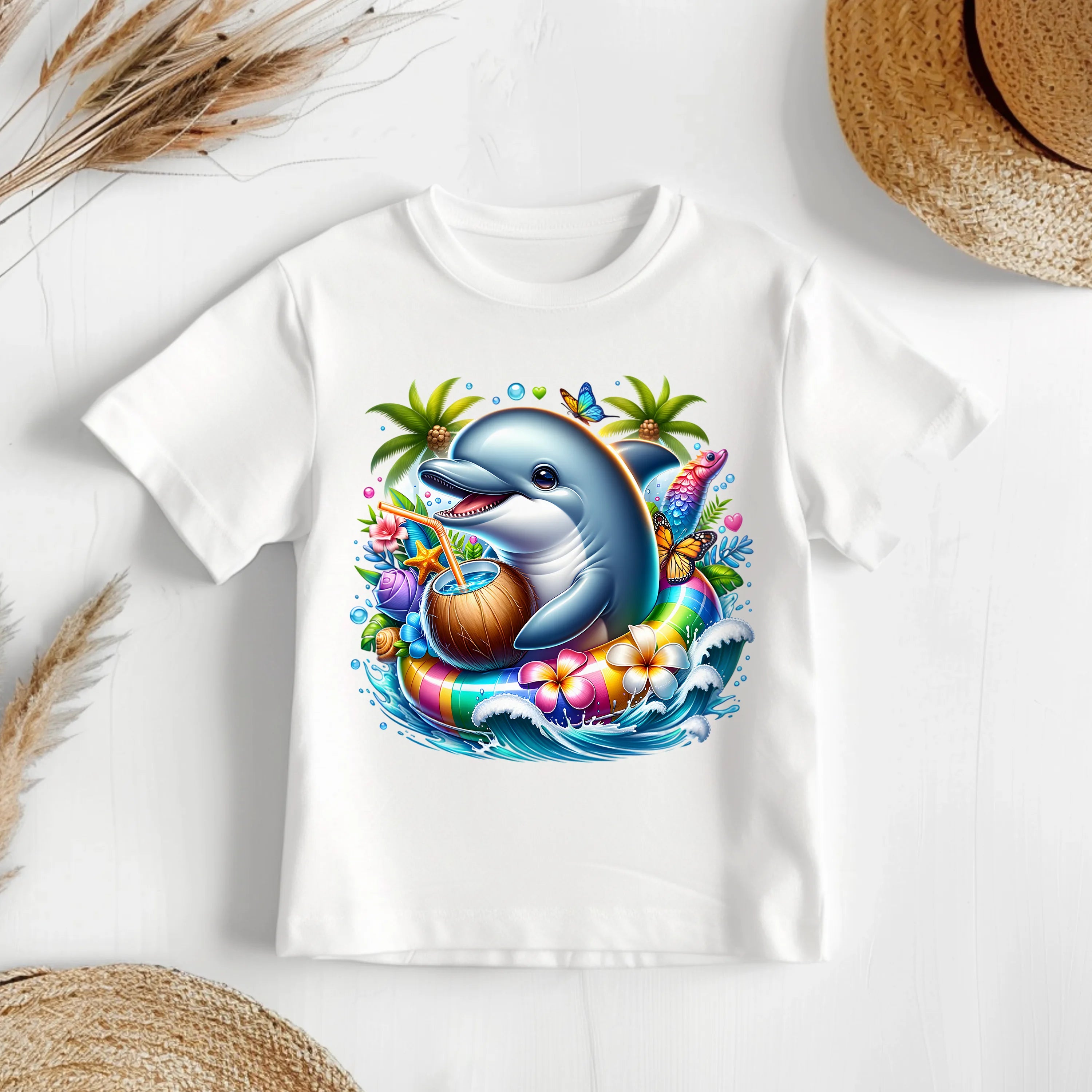 Bügelbild karibischer Delfin Blubb