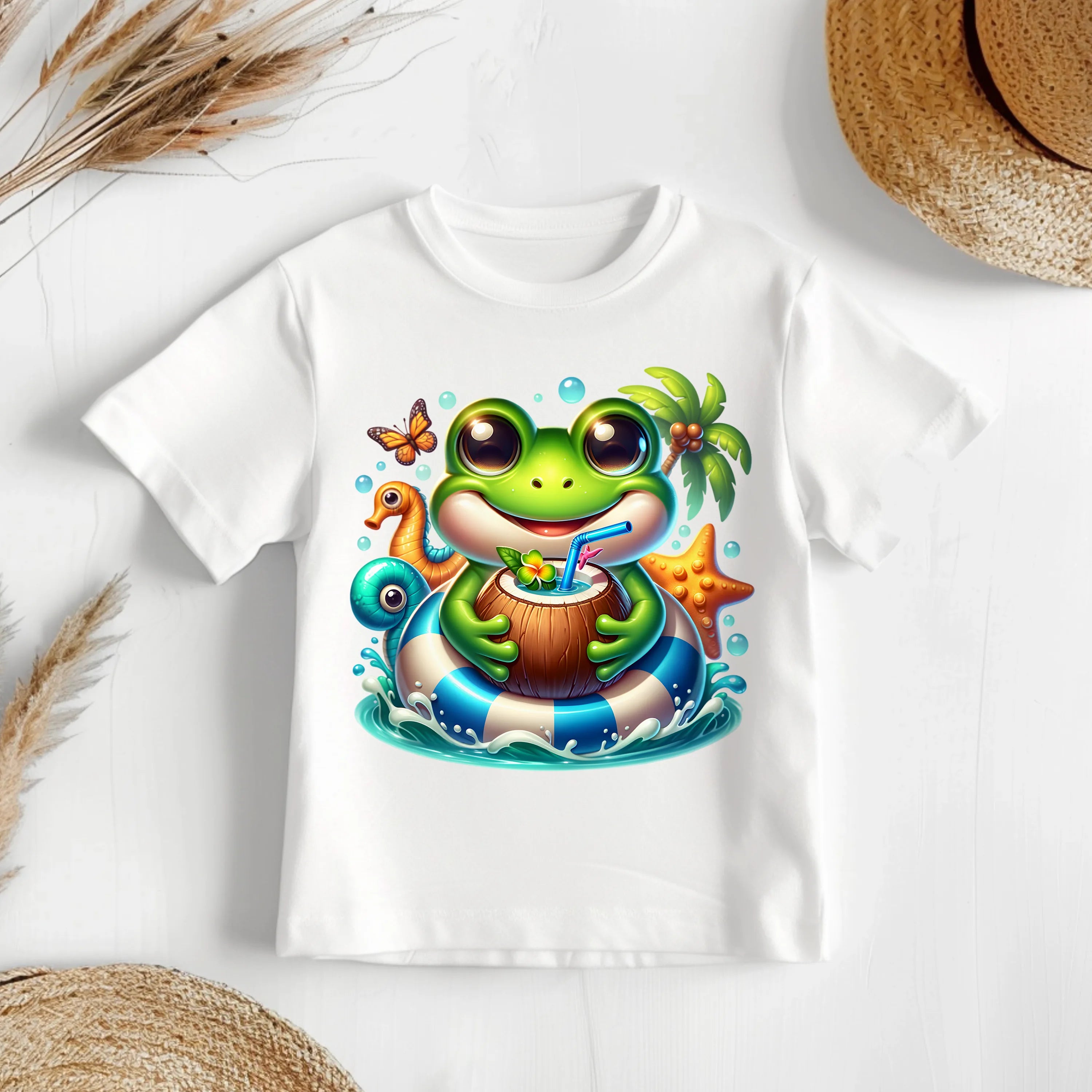 Bügelbild karibischer Frosch Moony