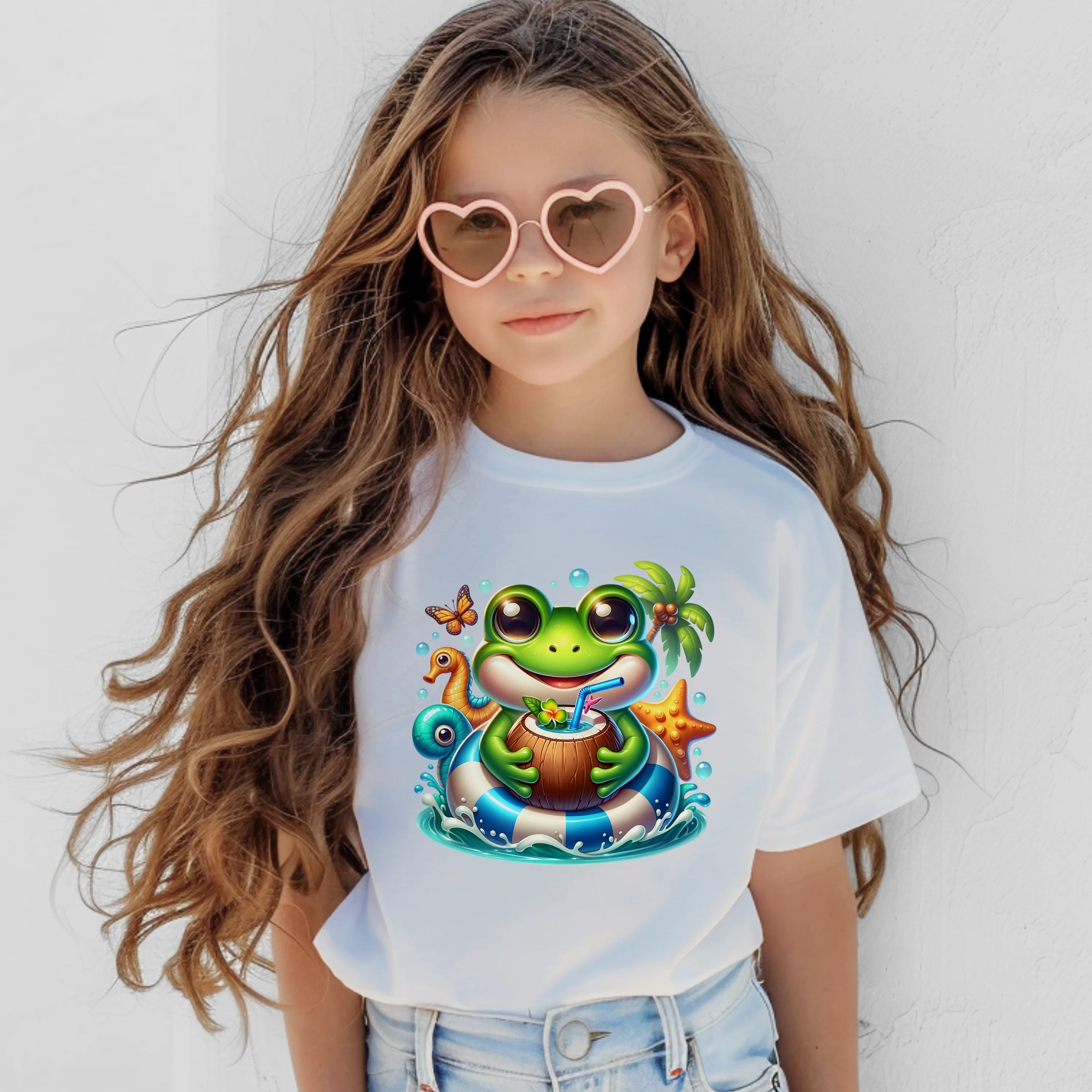 Bügelbild karibischer Frosch Moony