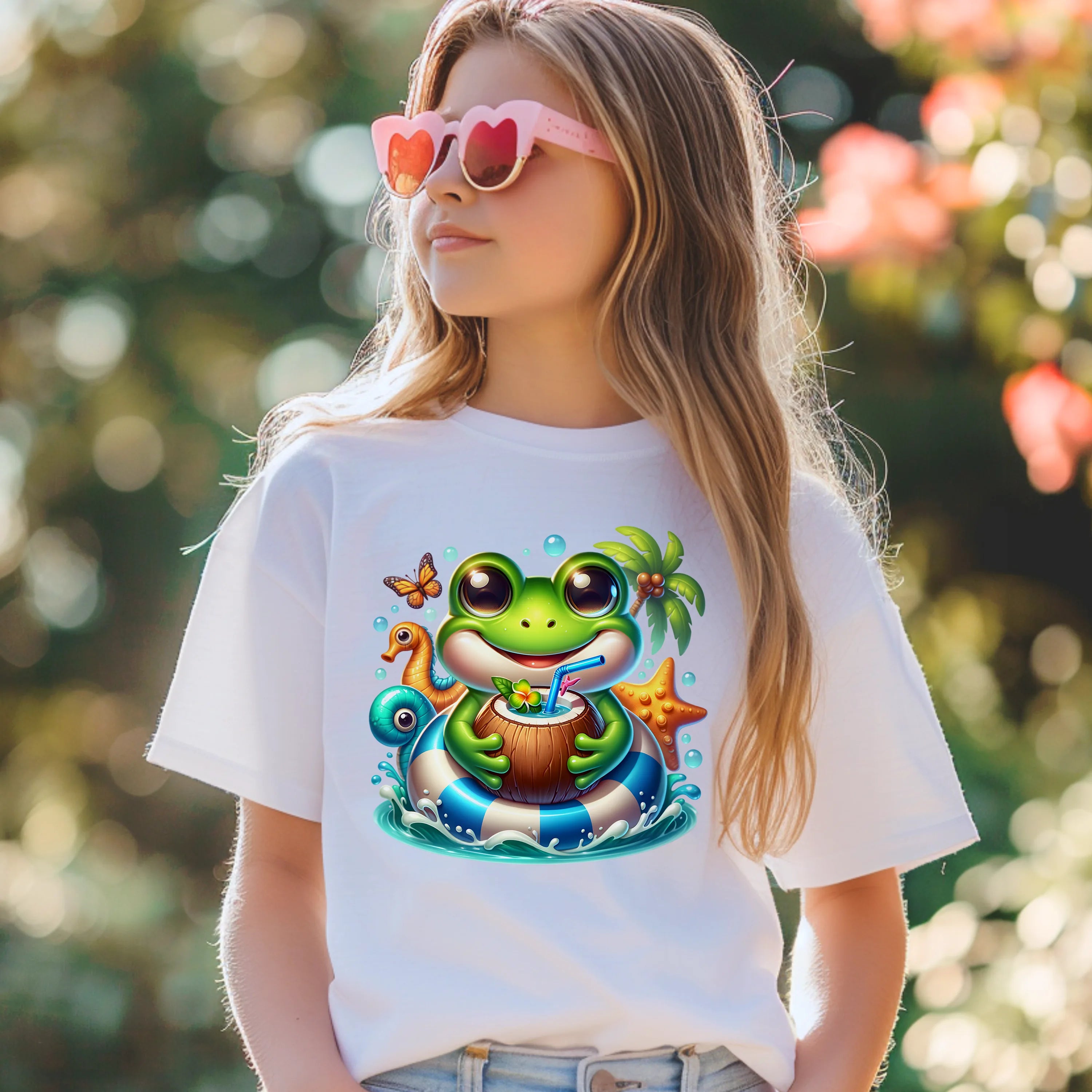 Bügelbild karibischer Frosch Moony
