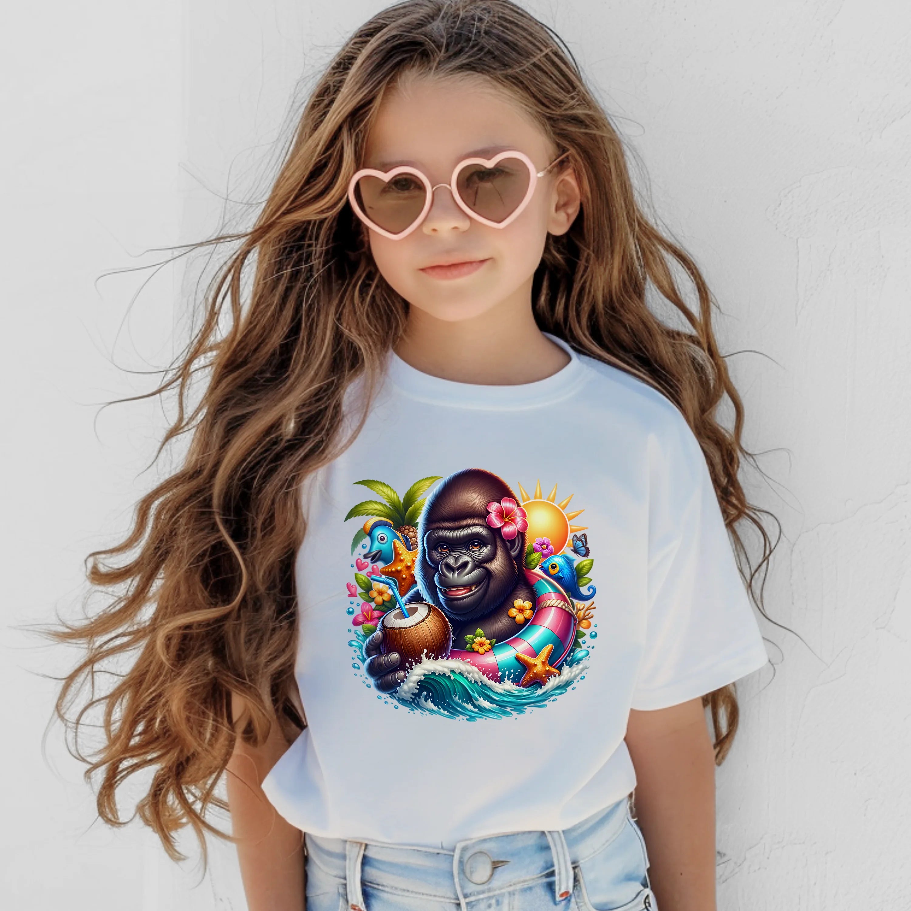 Bügelbild karibischer Gorilla Bobo