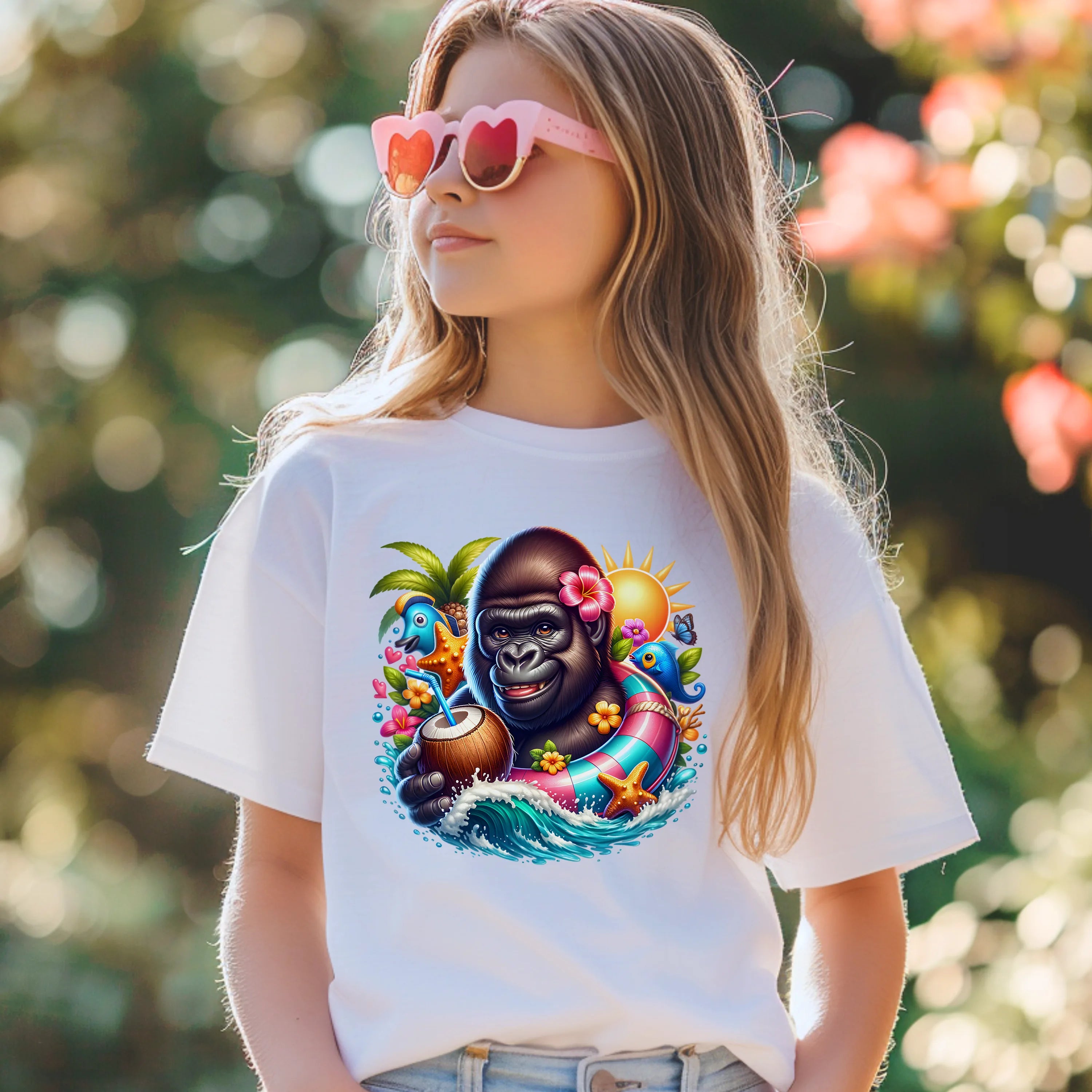 Bügelbild karibischer Gorilla Bobo