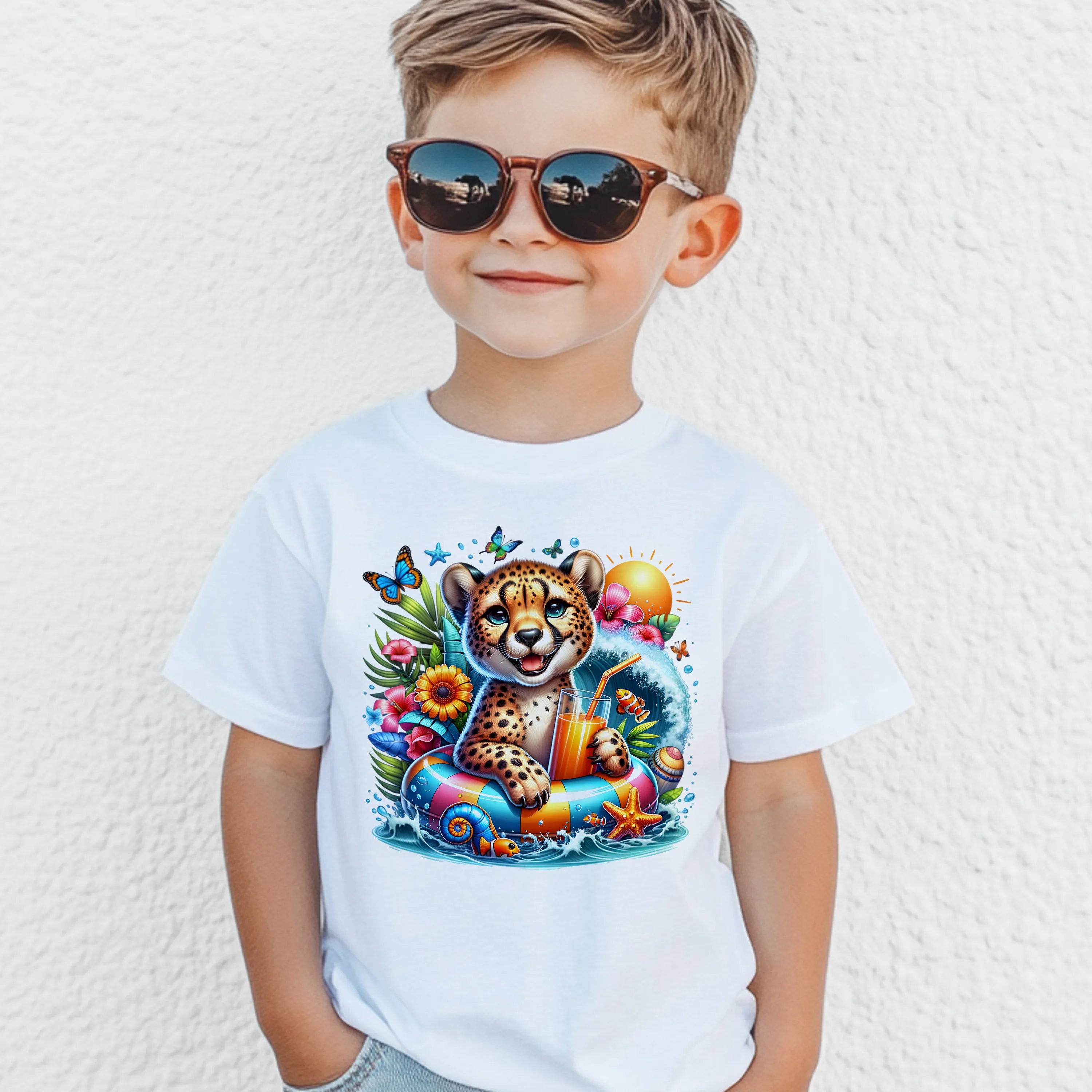 Bügelbild karibischer Leopard Schnuffel