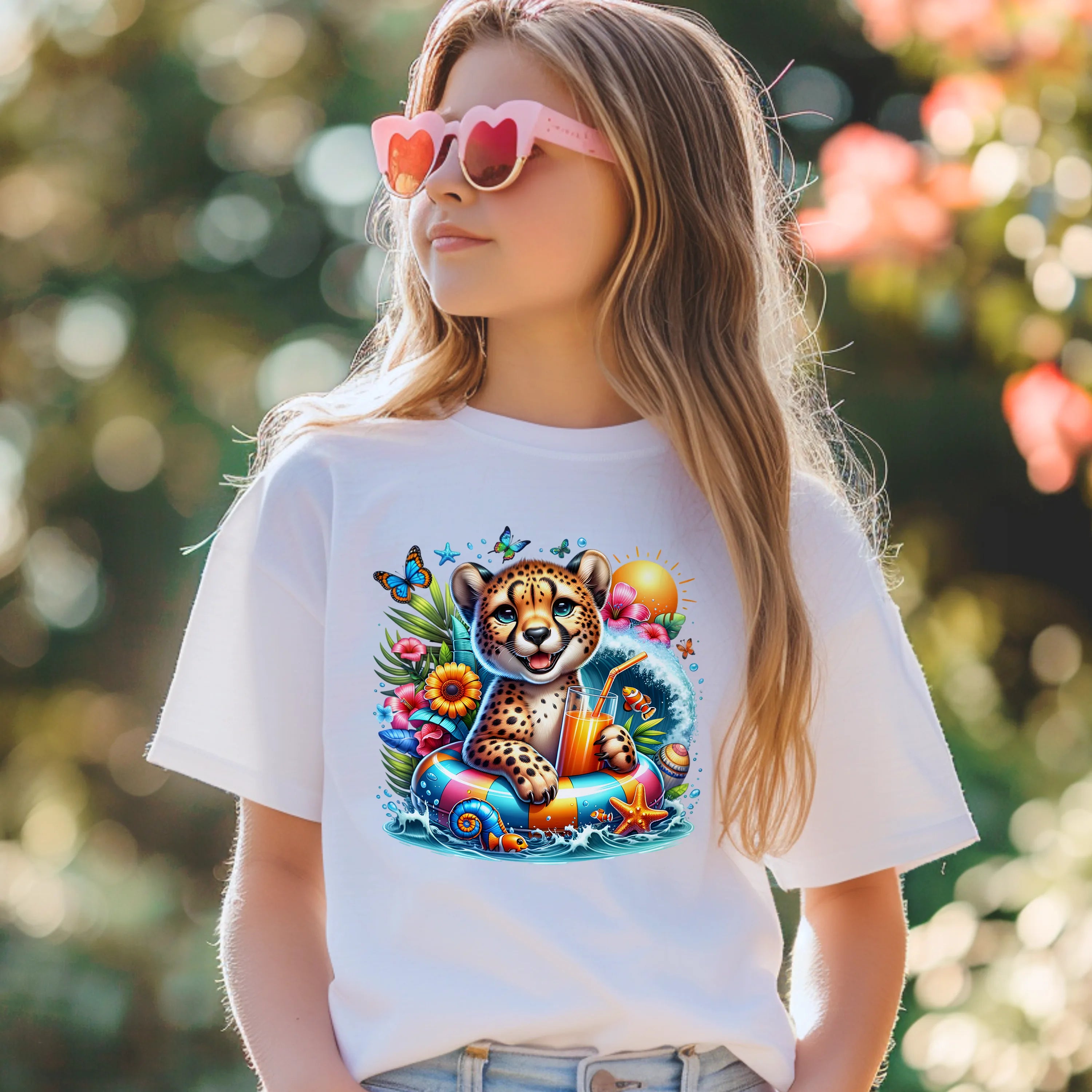 Bügelbild karibischer Leopard Schnuffel
