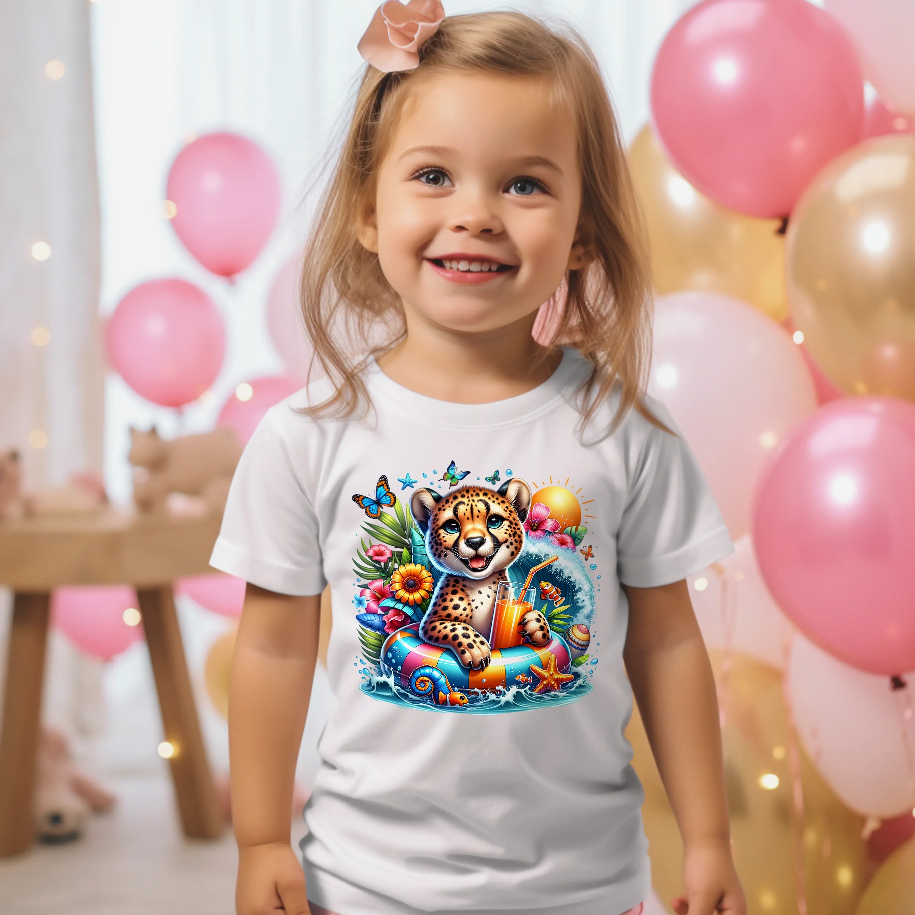 Bügelbild karibischer Leopard Schnuffel