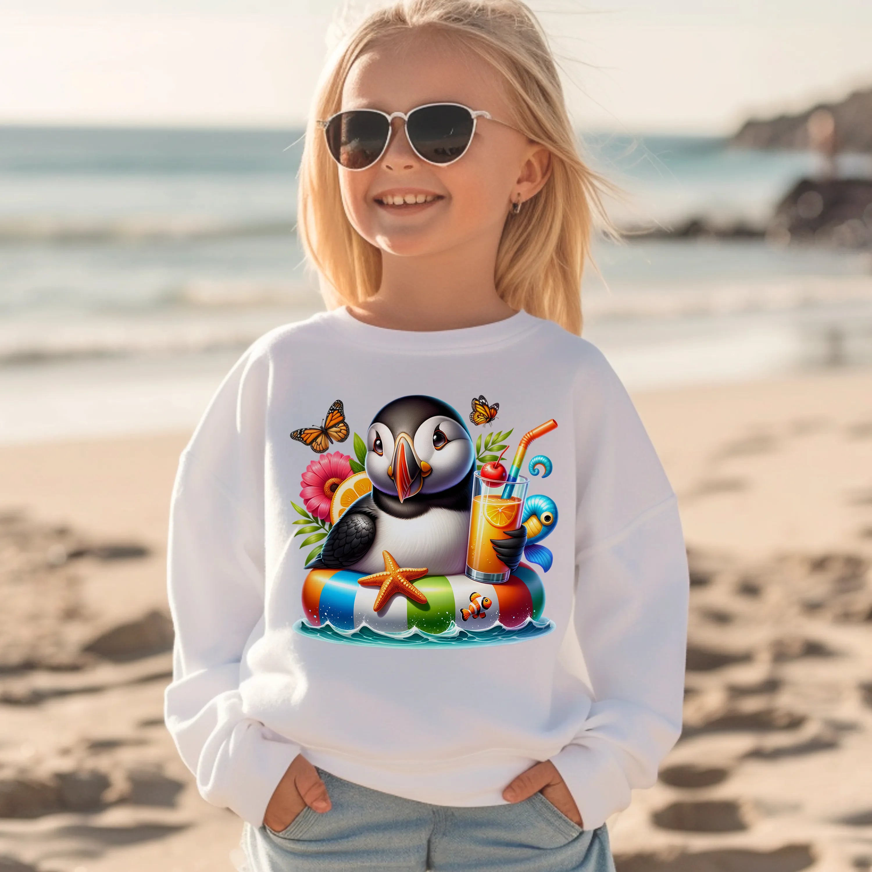 Bügelbild karibischer Puffin Momo