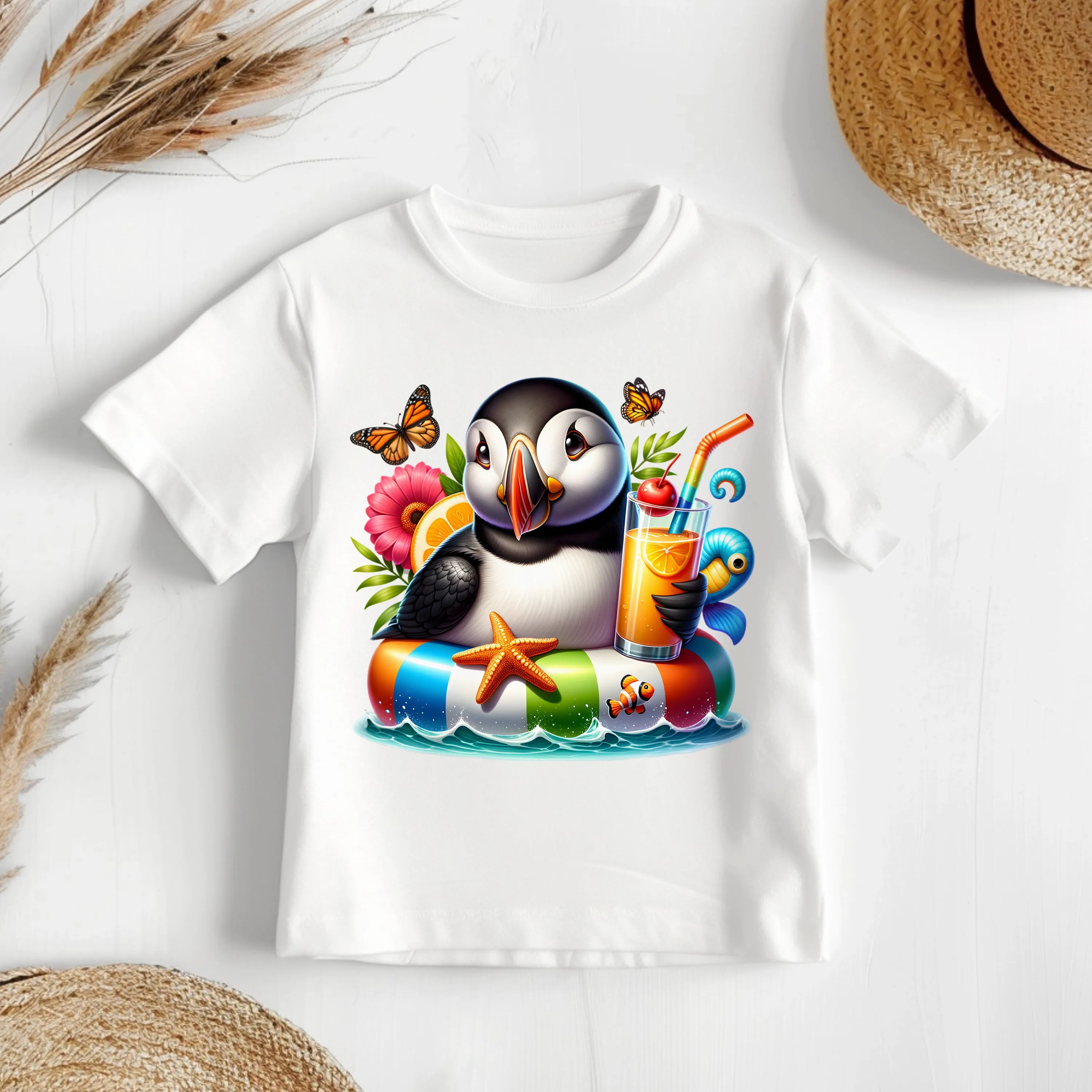 Bügelbild karibischer Puffin Momo