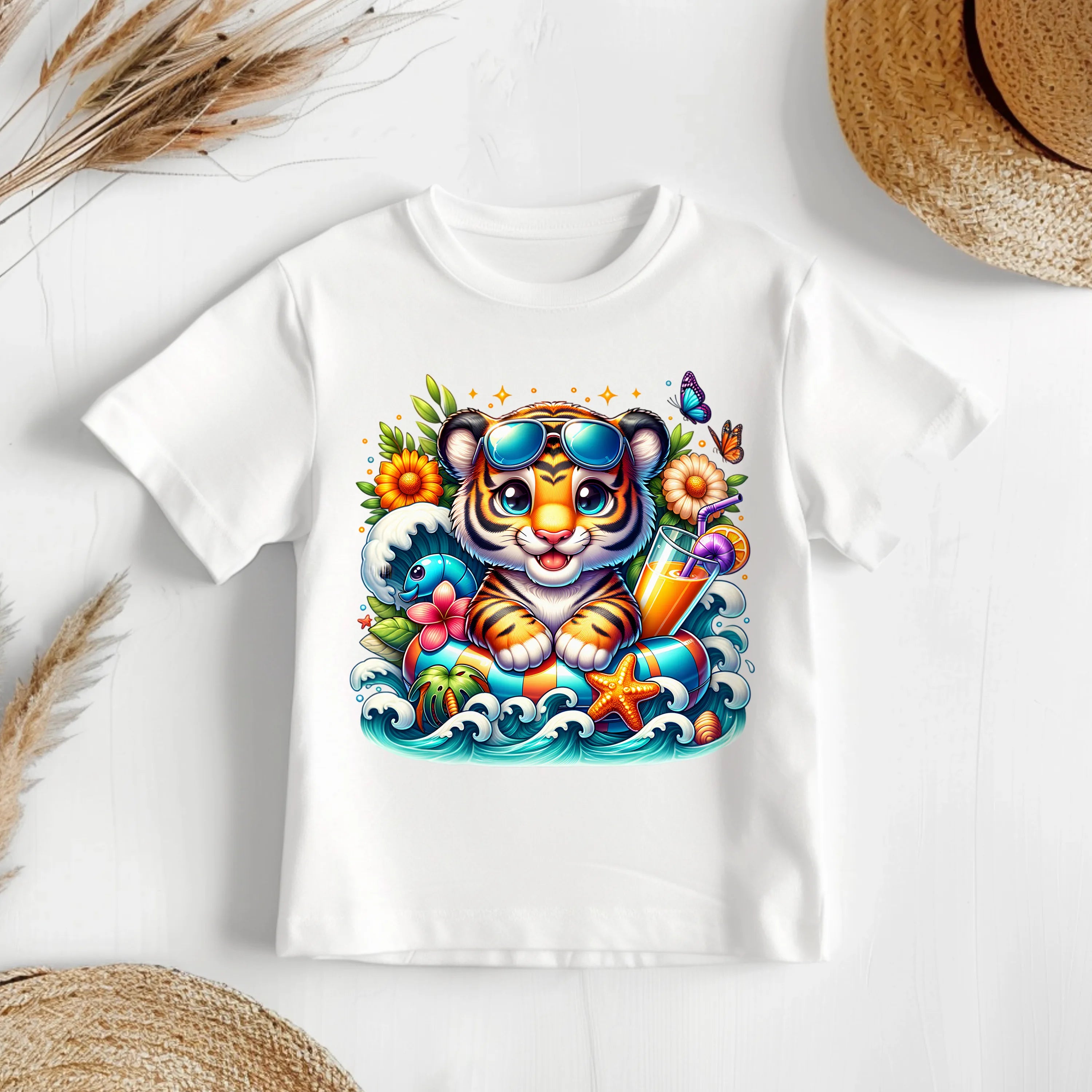Bügelbild karibischer Tiger Zottel