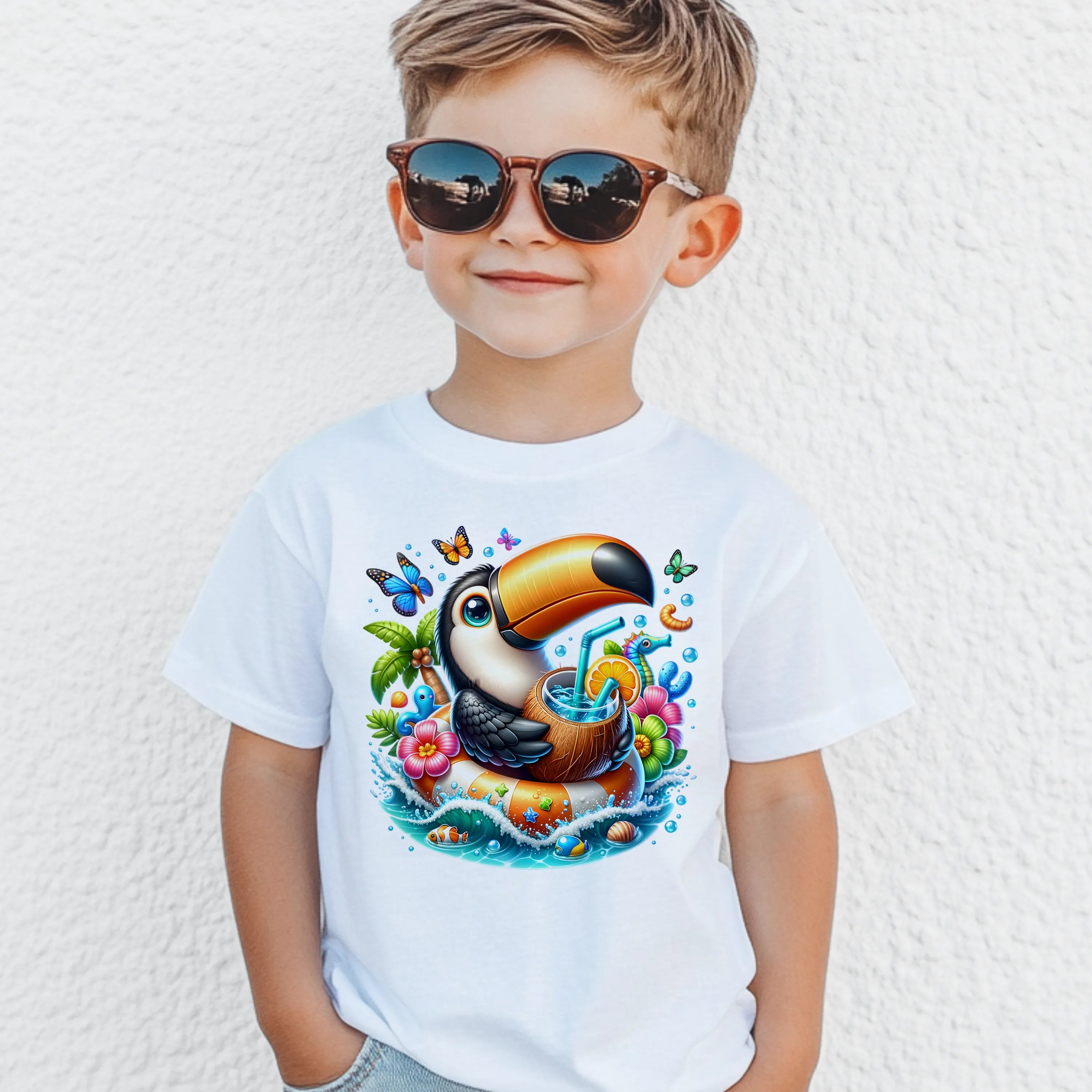 Bügelbild karibischer Tukan Dodo