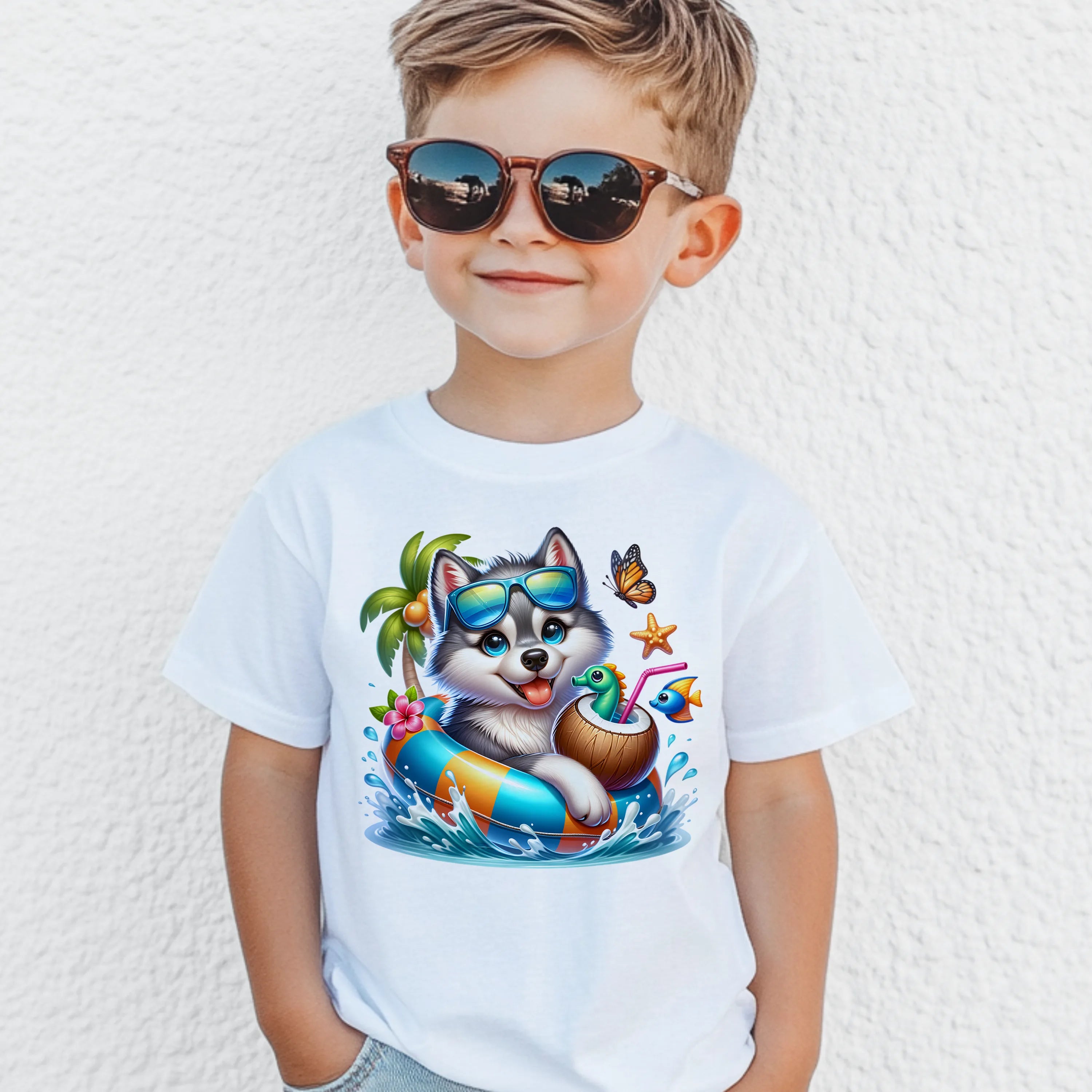 Bügelbild karibischer Wolf Snufi