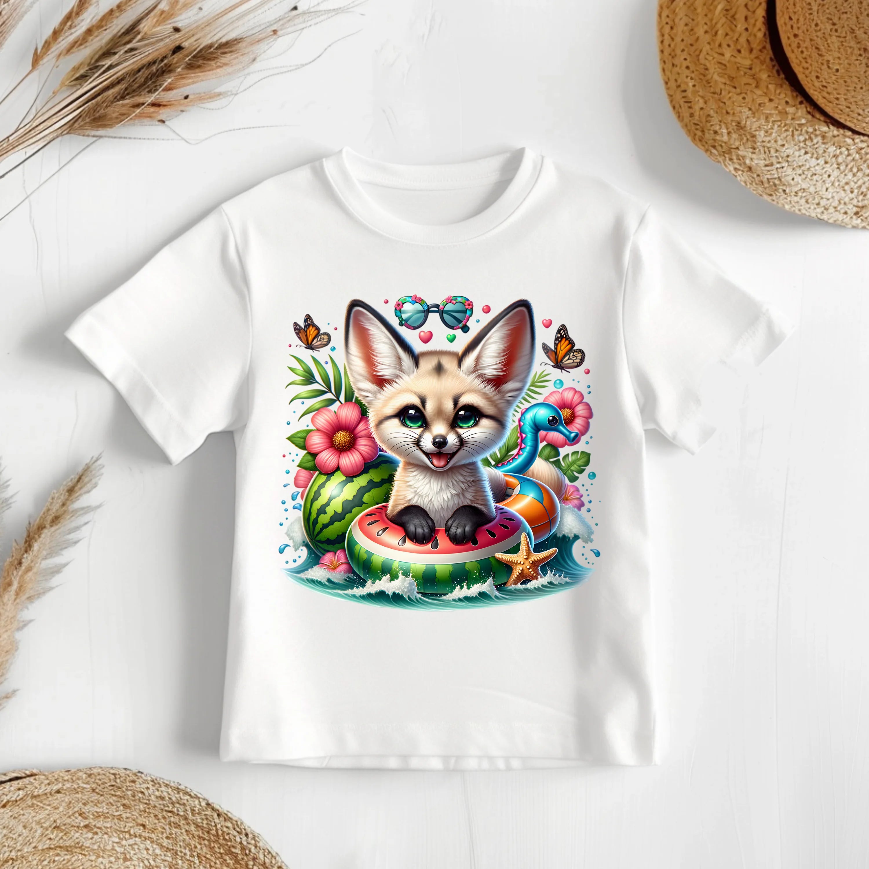 Bügelbild karibischer Wüstenfuchs Plüschi