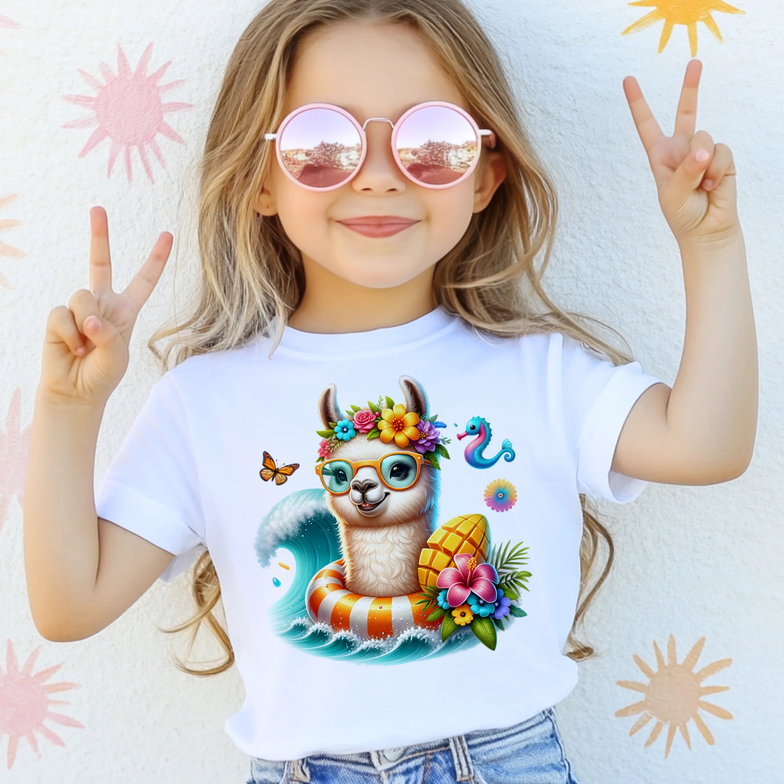 Bügelbild karibisches Lama Peppy