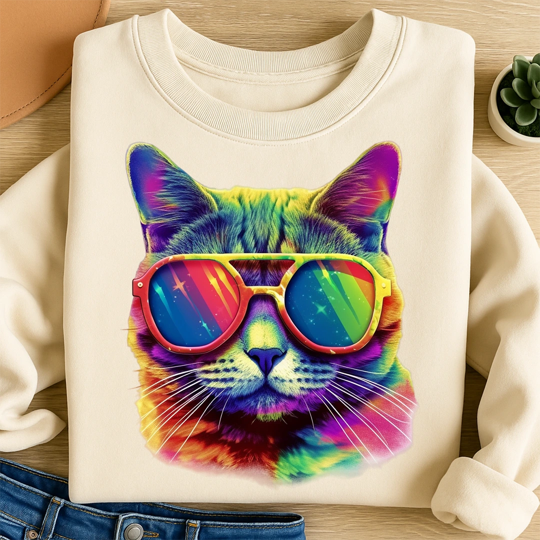 Bügelbild Katze Sunny Cat