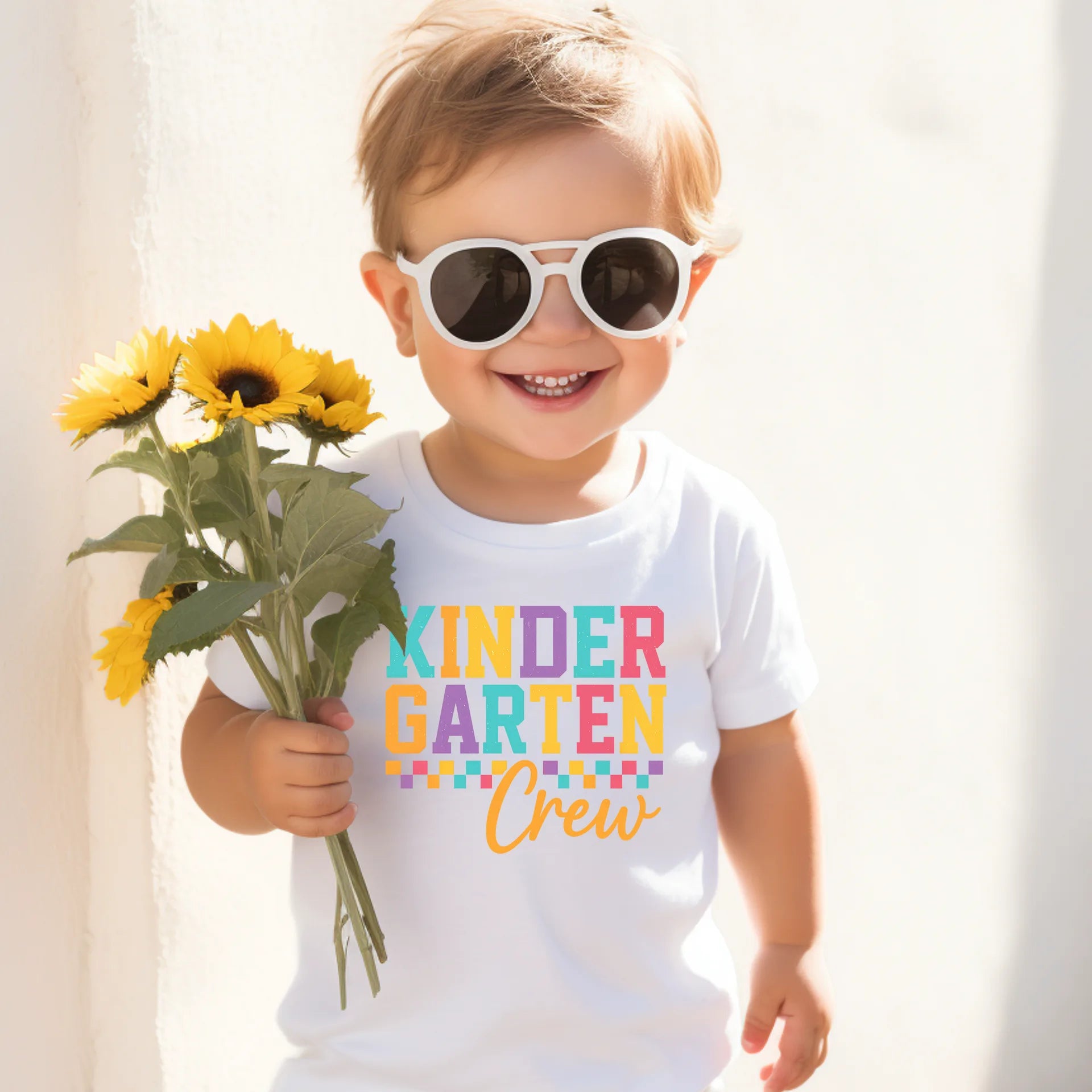 Bügelbild Kinder Garten Crew