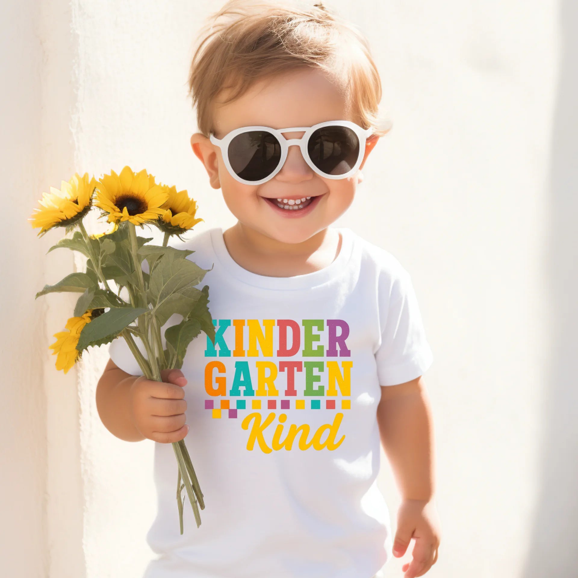 Bügelbild Kinder Garten Kind