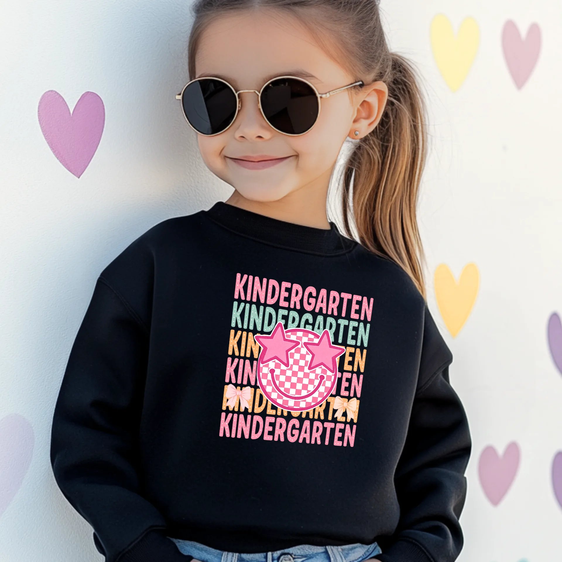 Bügelbild Kindergarten Smiley