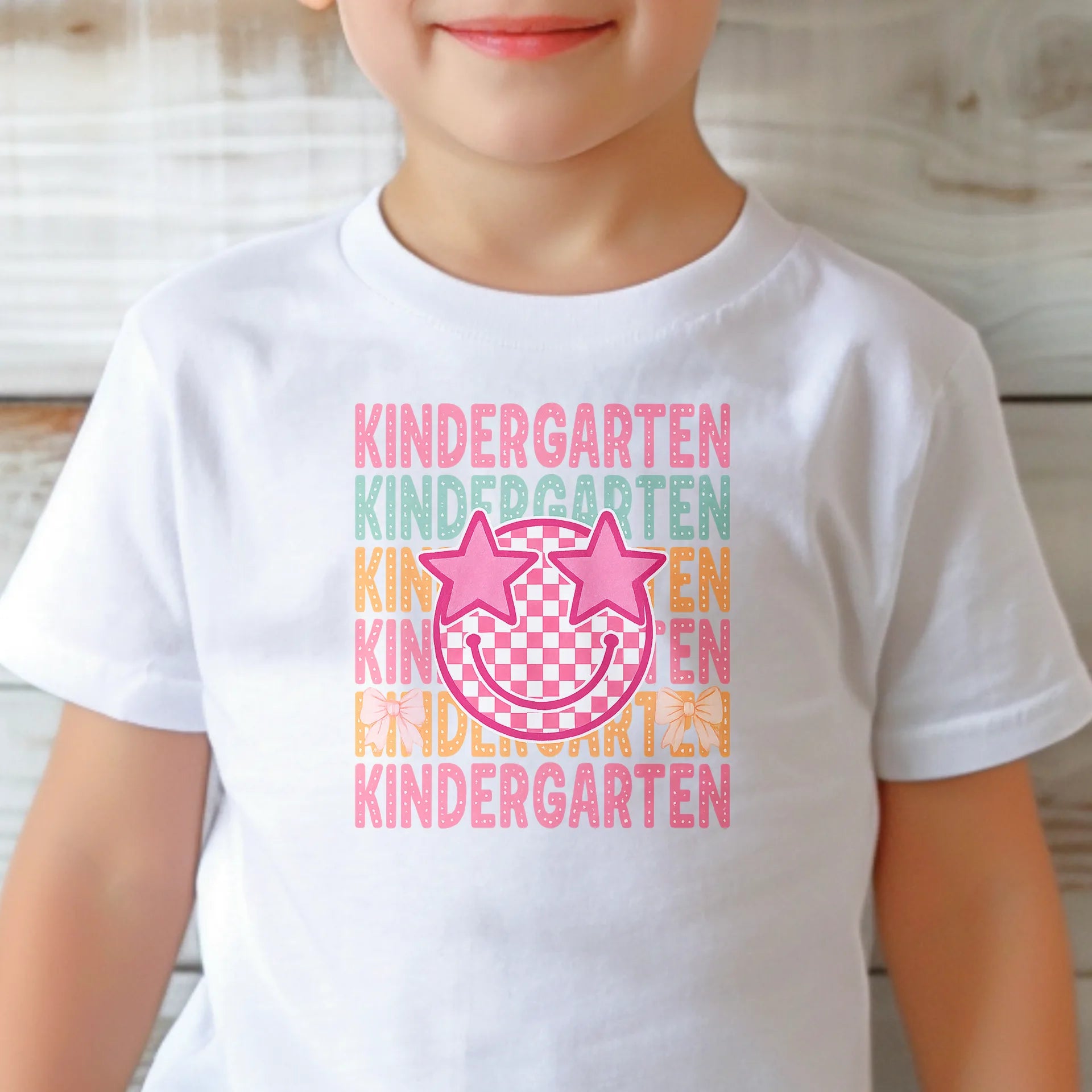 Bügelbild Kindergarten Smiley