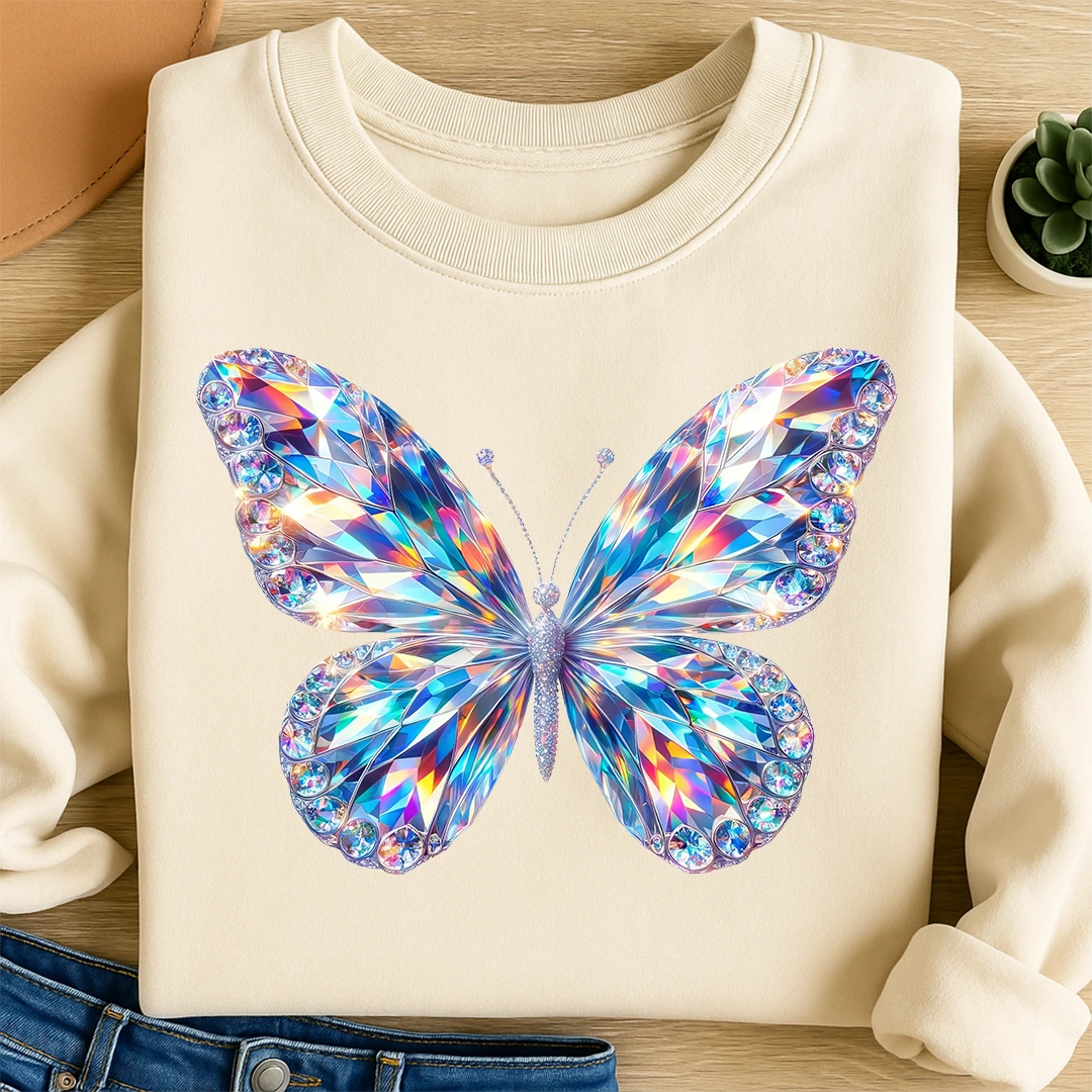 Bügelbild Kristallschmetterling