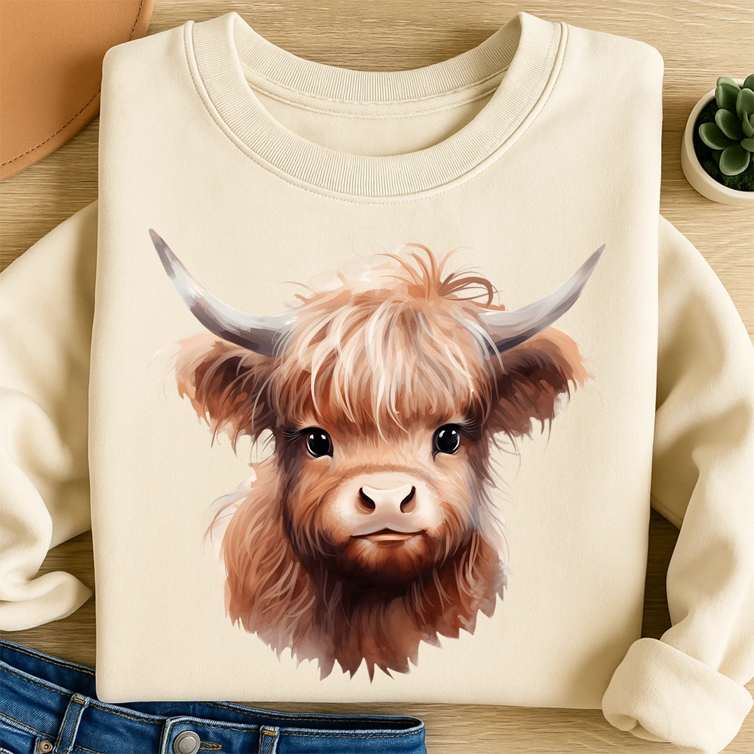 Bügelbild Kuh Berta