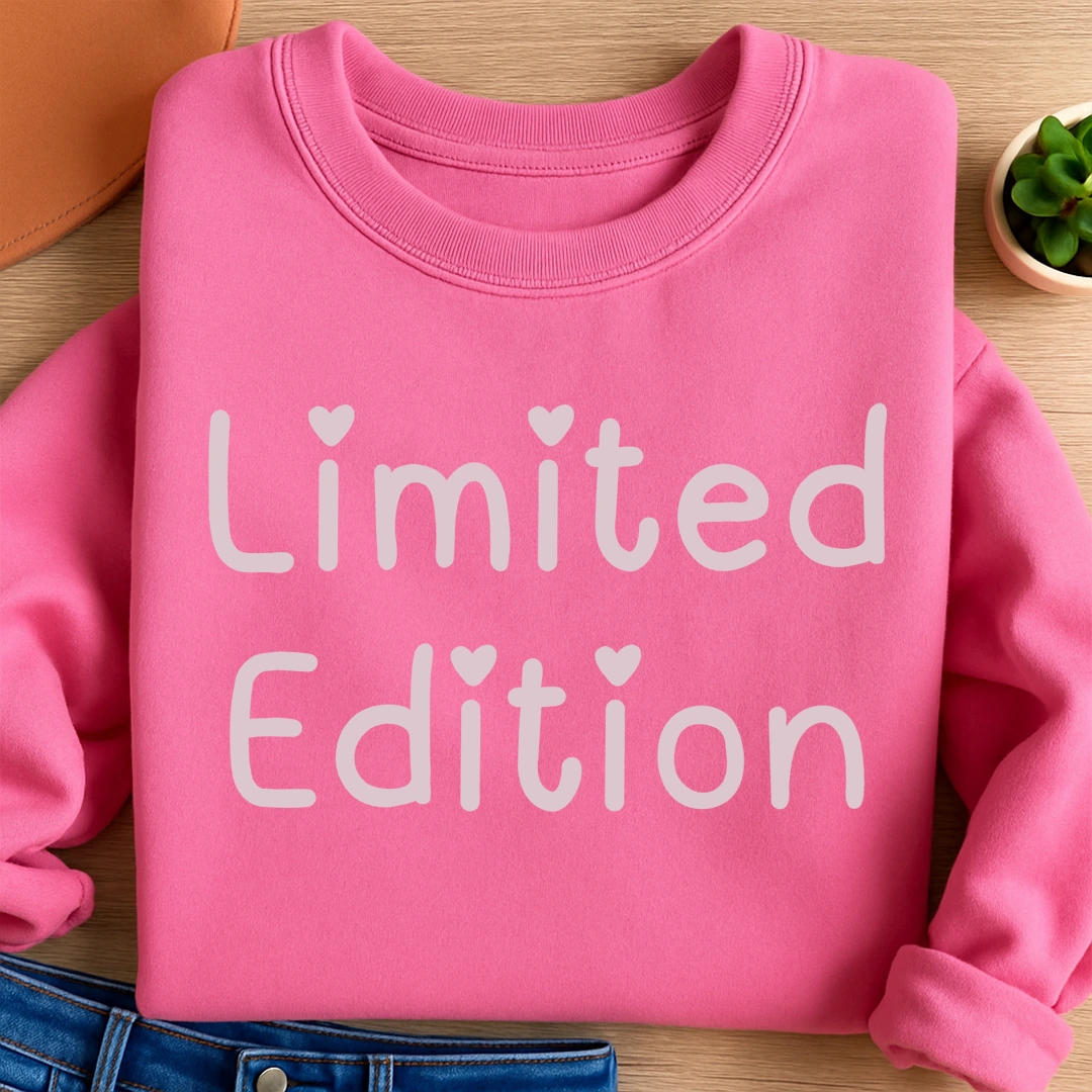 Bügelbild Limited Edition Herzchen Rosa