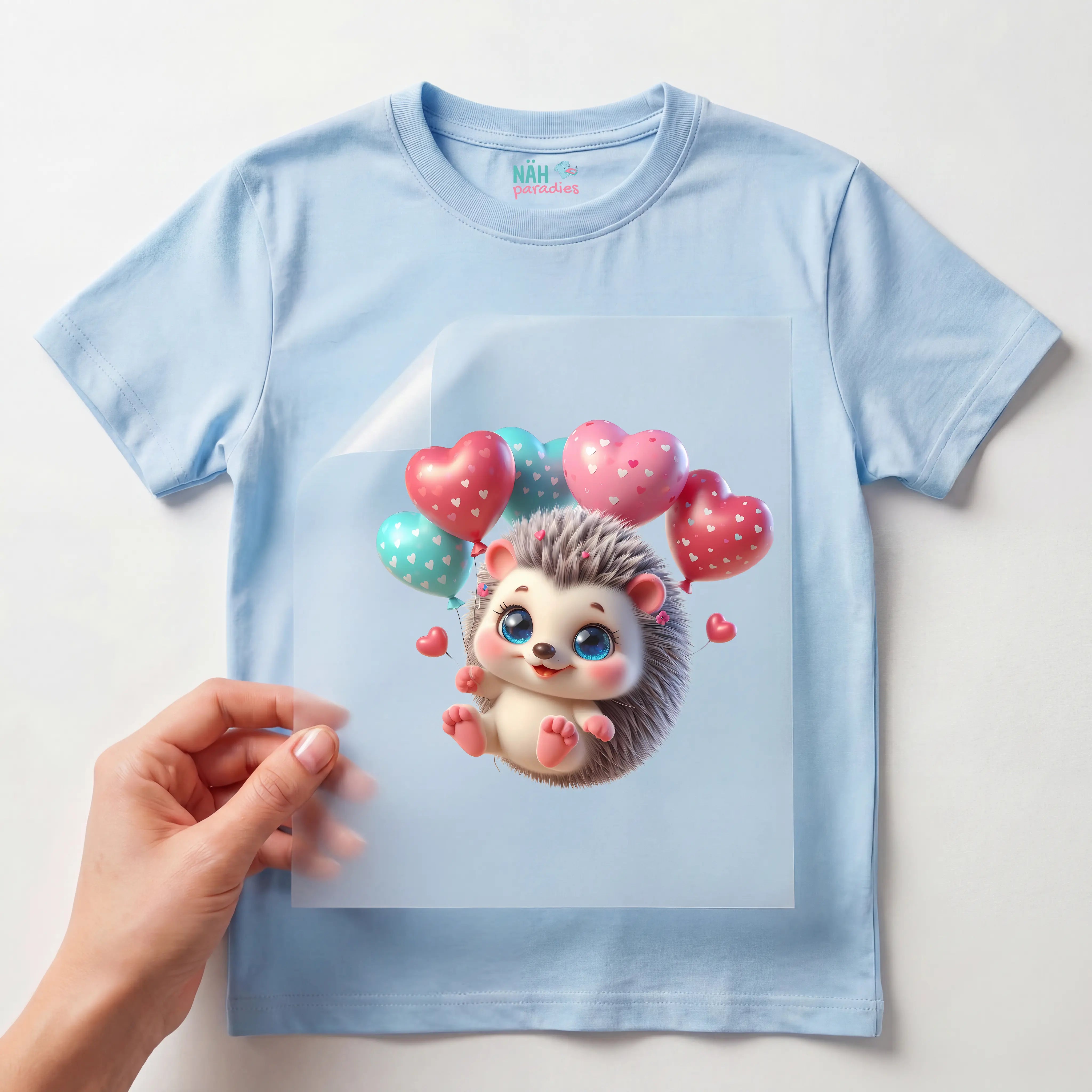 Bügelbild Igel Ballonliebe Oskar