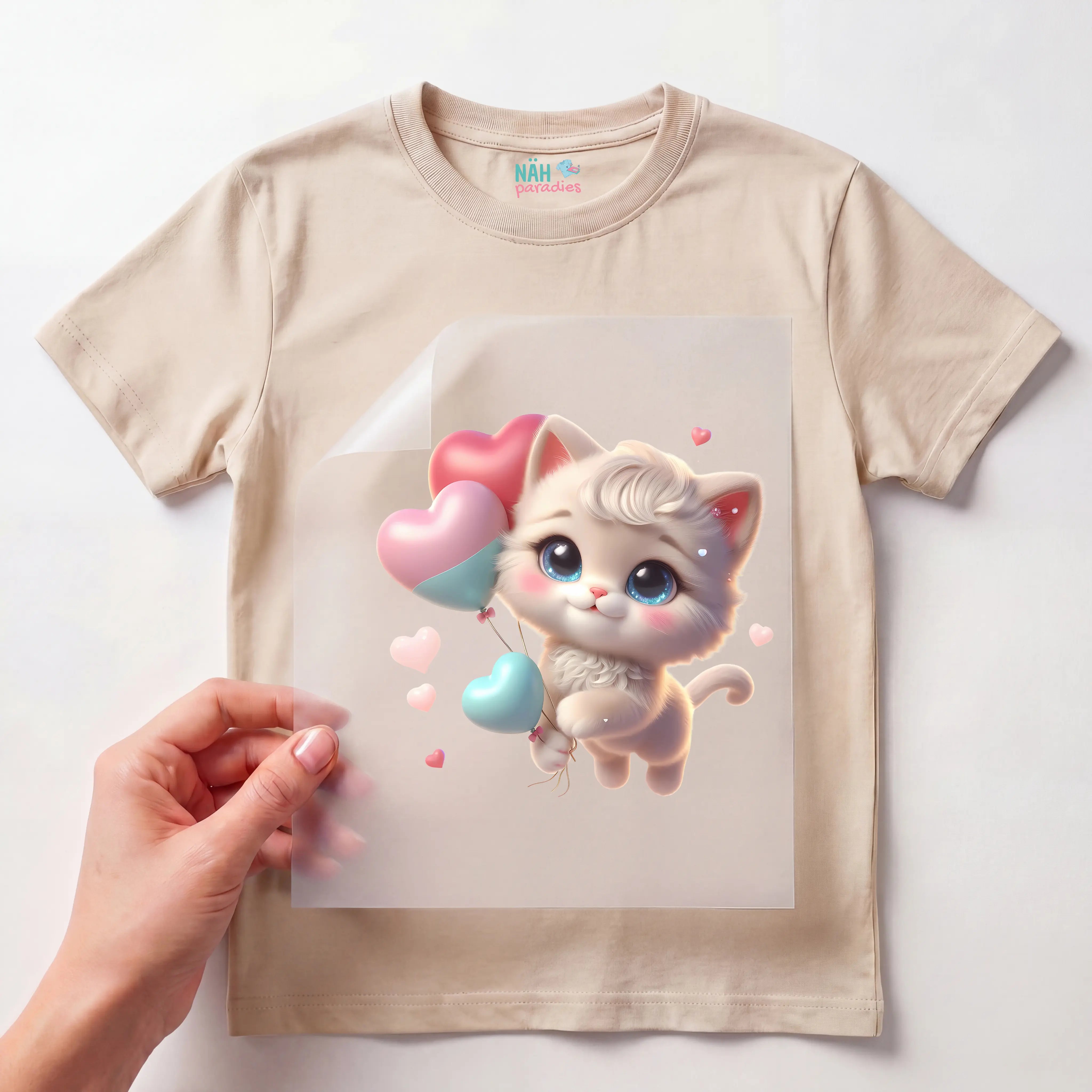 Bügelbild Katze Ballonliebe Smilla