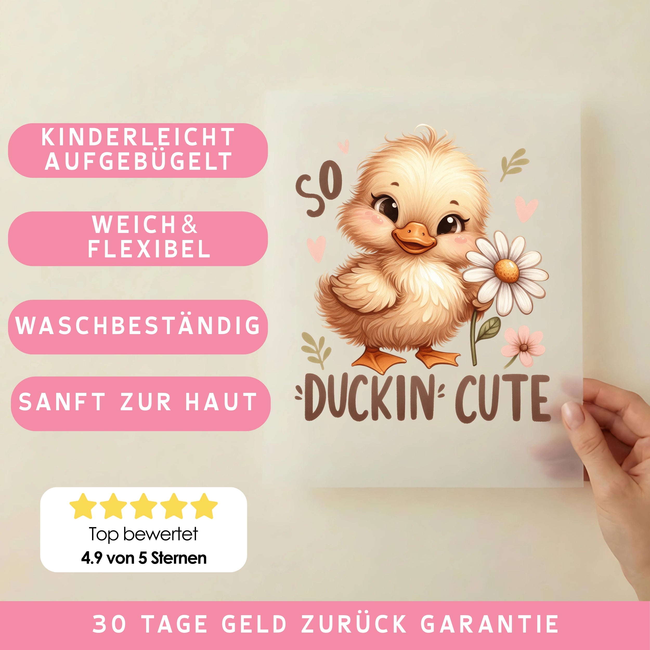 Bügelbild Küken Frühlingsliebe Peaches