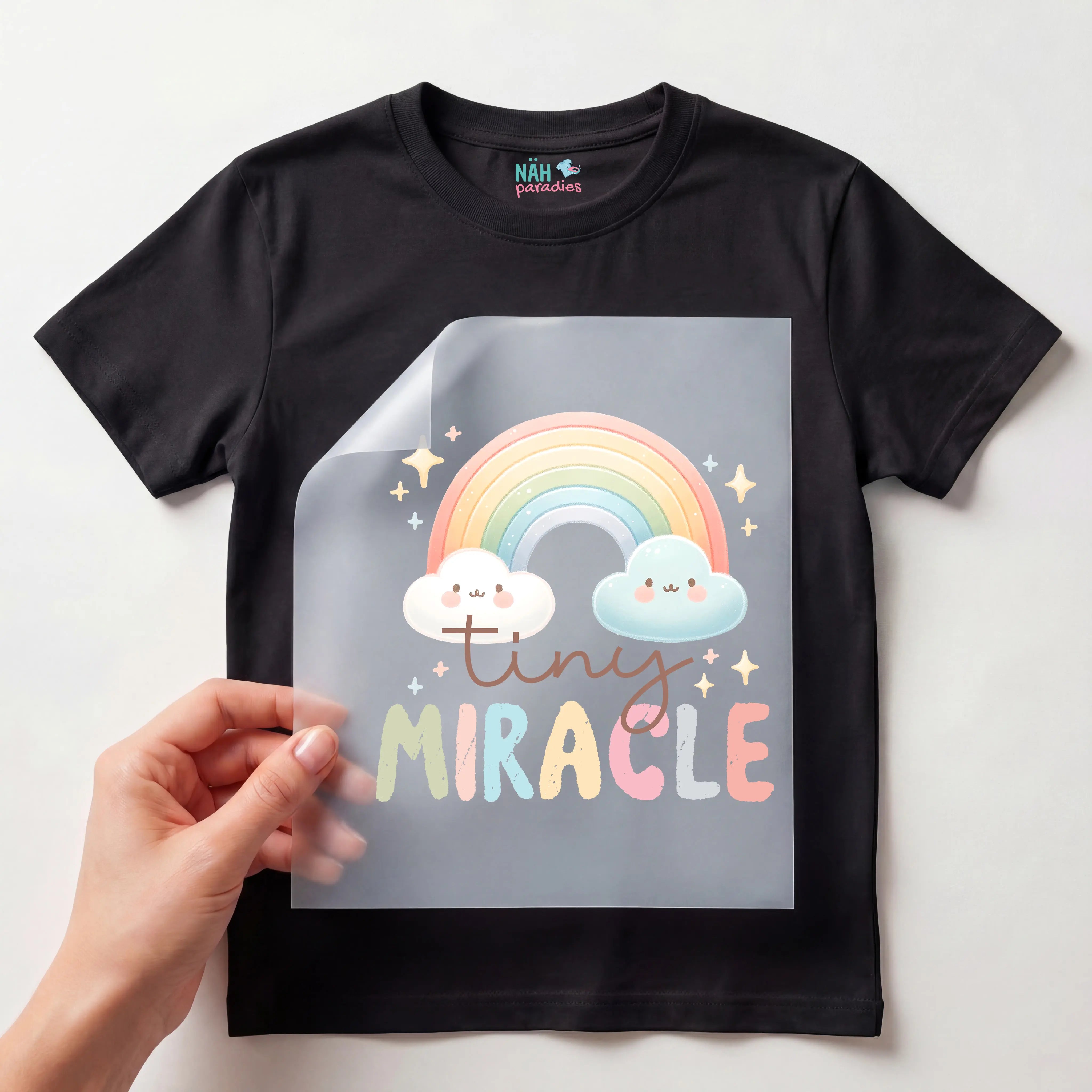 Bügelbild Regenbogen Tiny Miracle