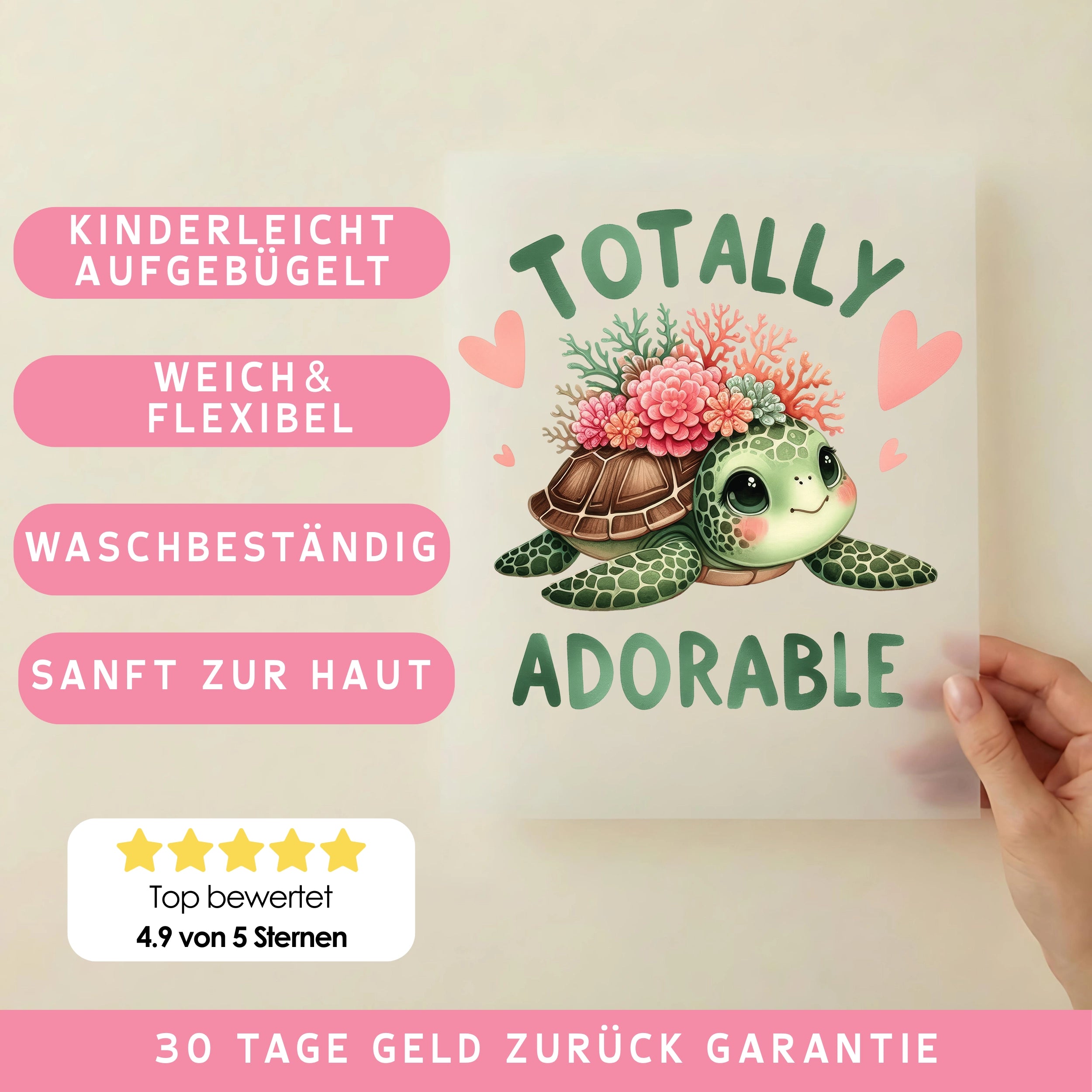 Bügelbild Schildkröte Adorable Leni