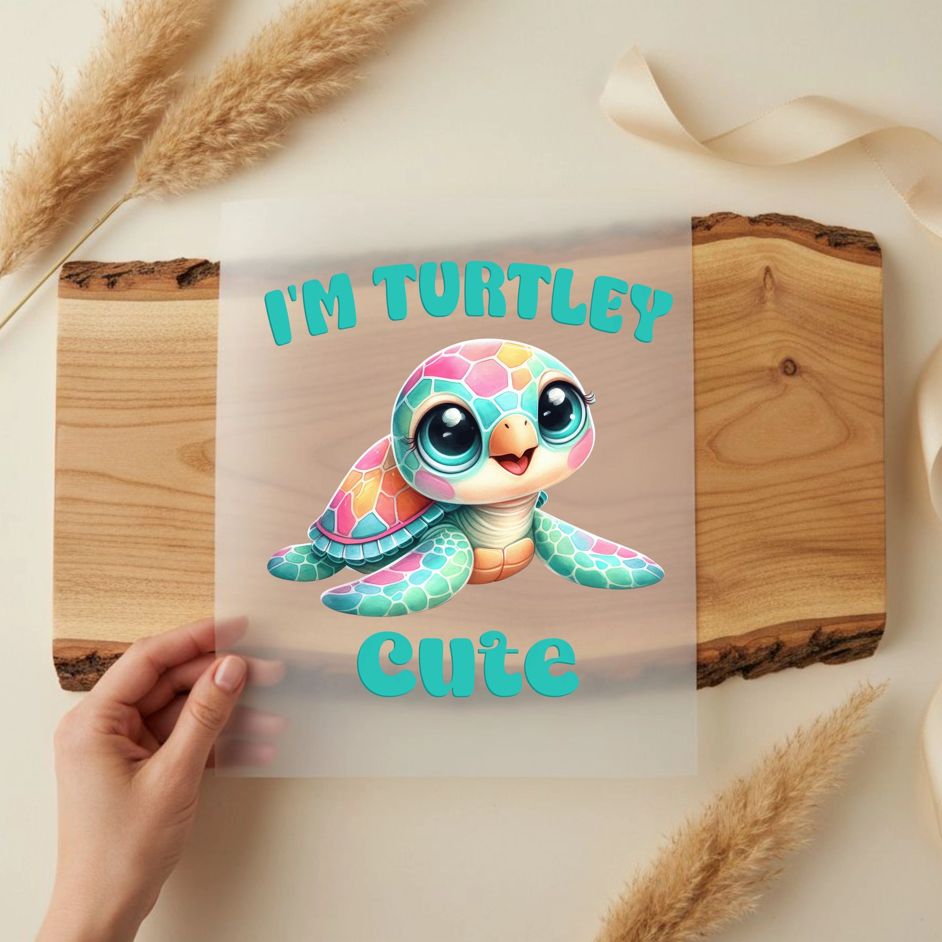 Bügelbild Schildkröte Im Turtley Cute