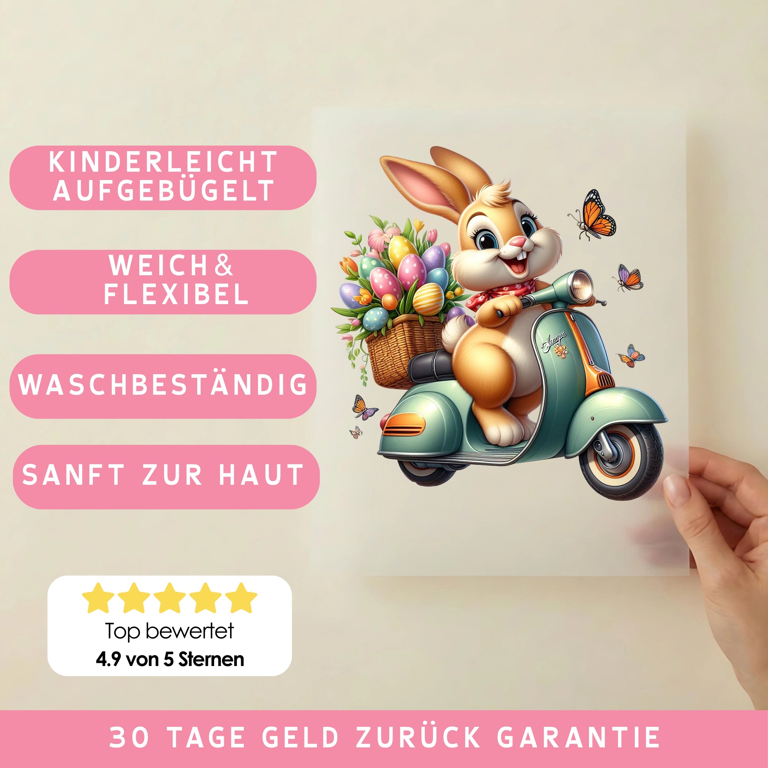 Bügelbild Osterflitzer