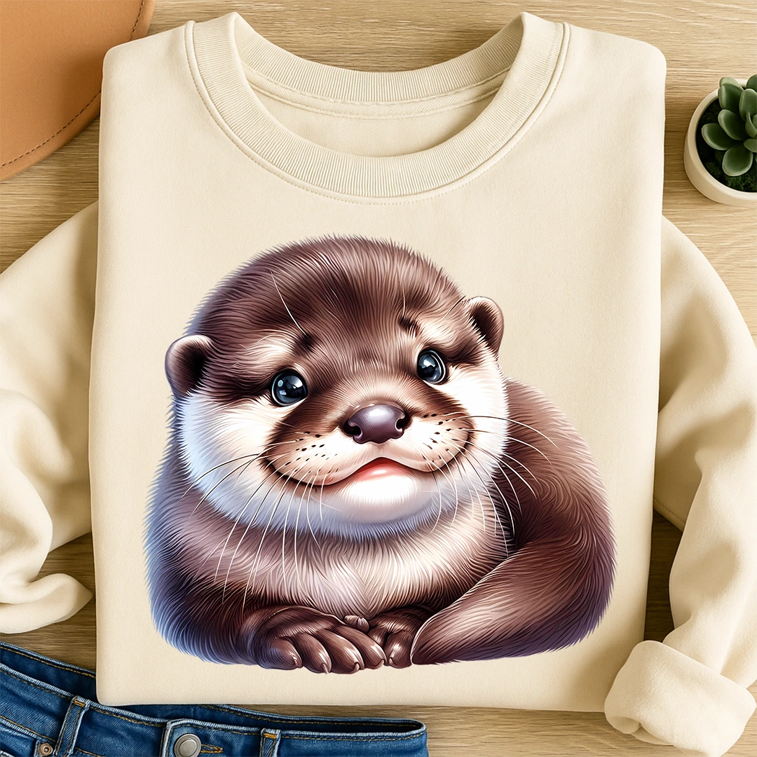 Bügelbild Otterchen Herzensfreund