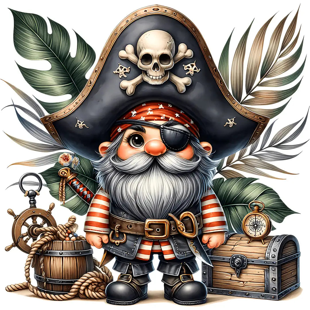 Bügelbild Piratenwichtel - S