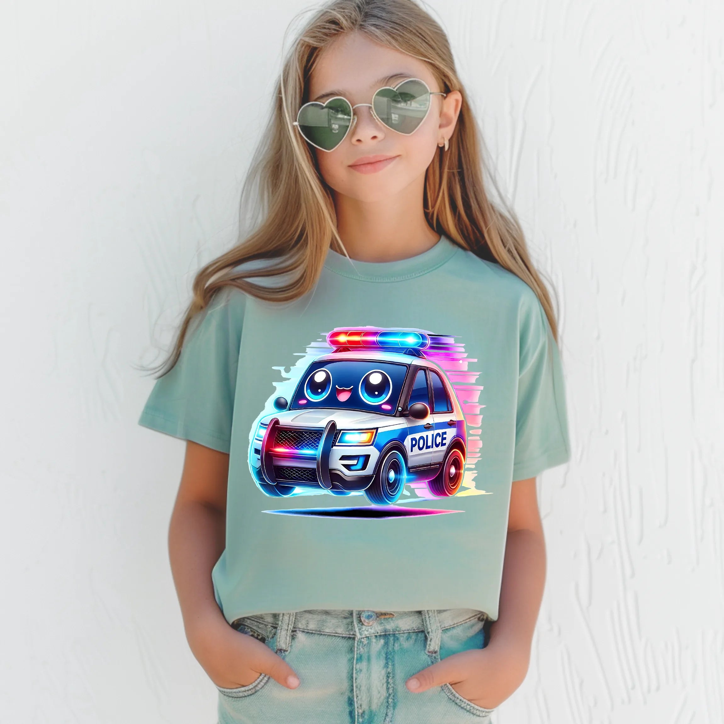 Bügelbild Polizei Streifenstar - S