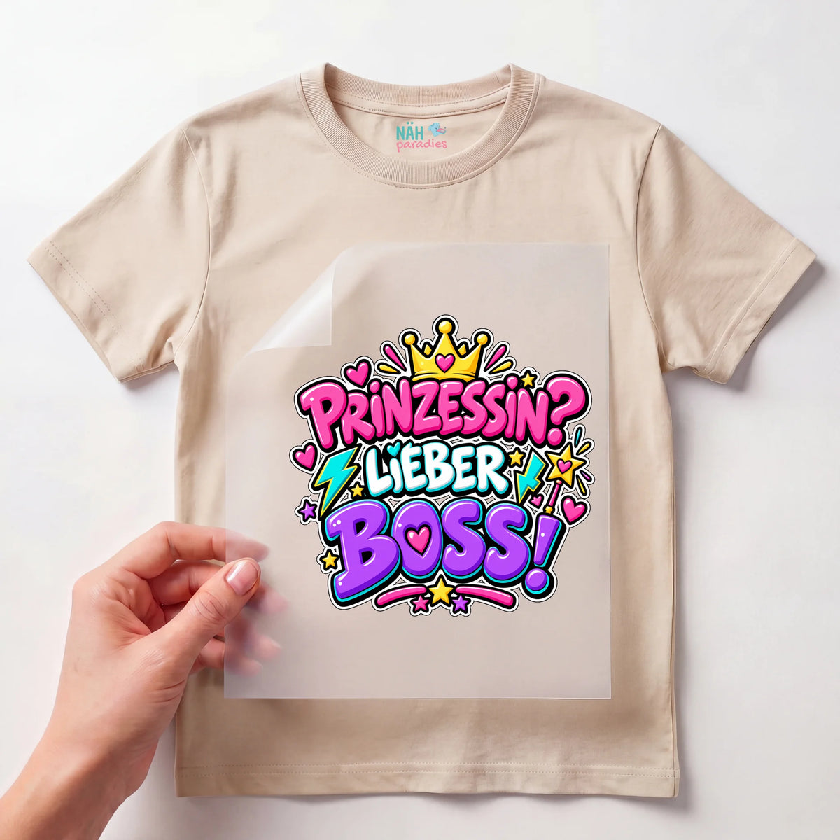 Bügelbild Prinzessin Lieber Boss