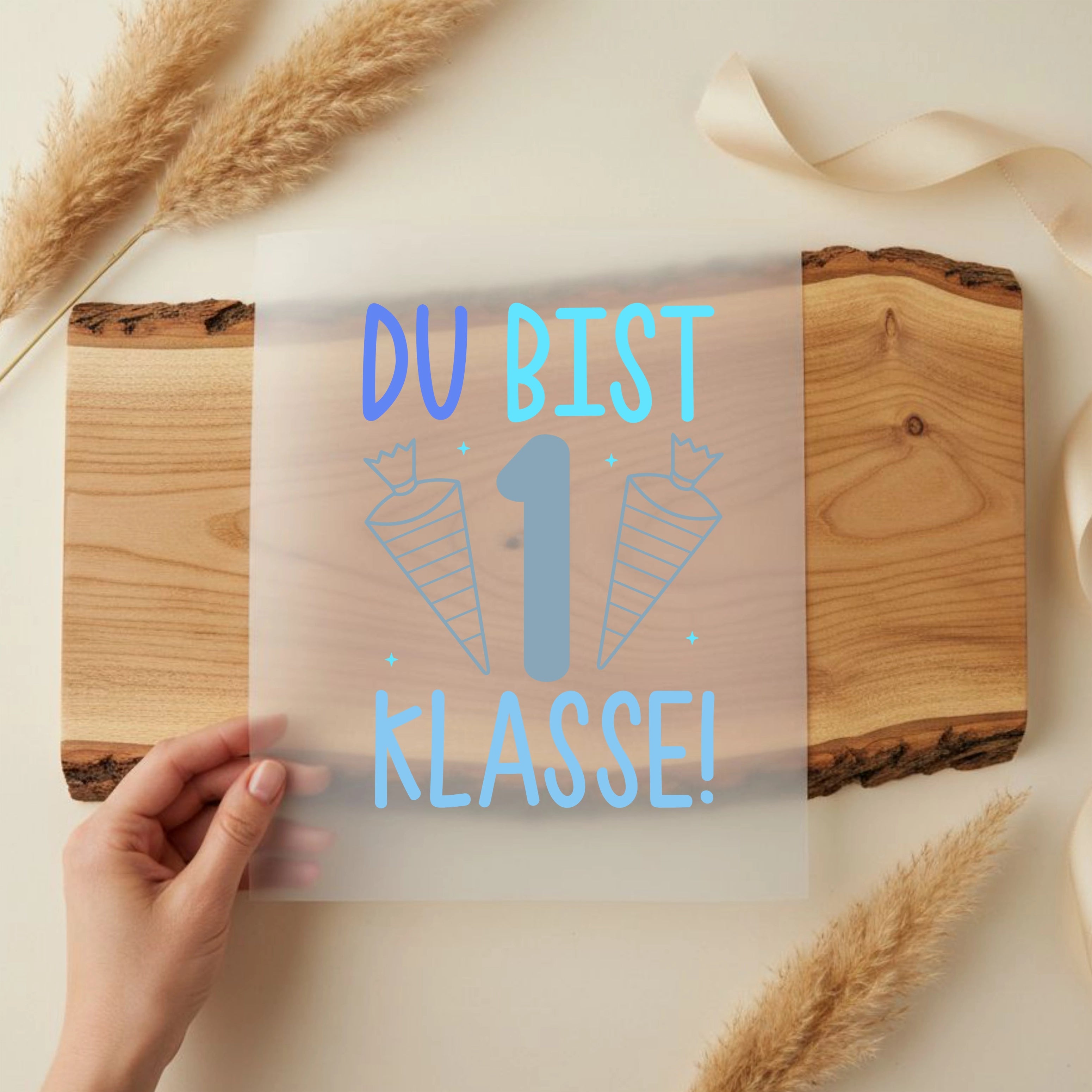 Bügelbild Du bist 1. Klasse