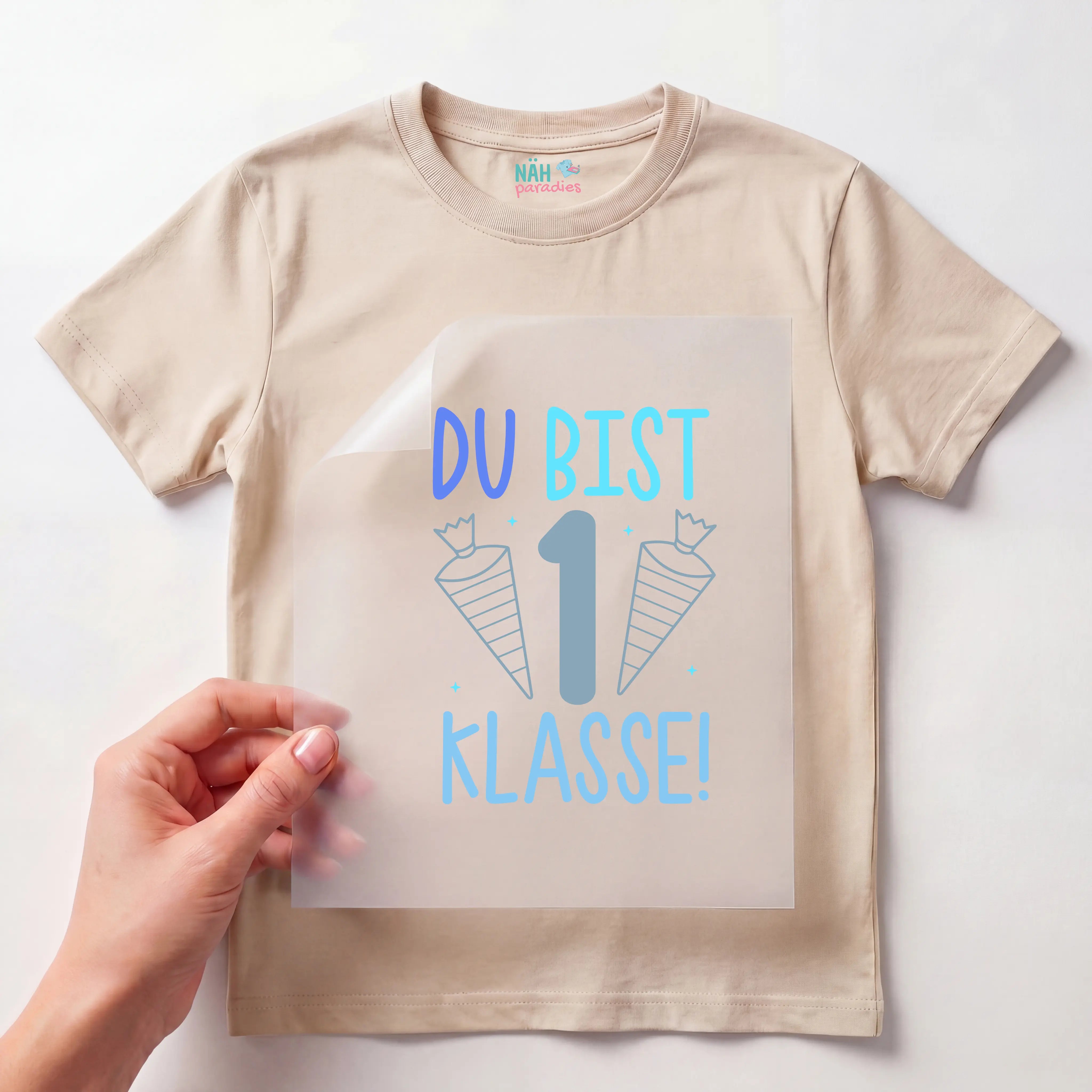 Bügelbild Du bist 1. Klasse