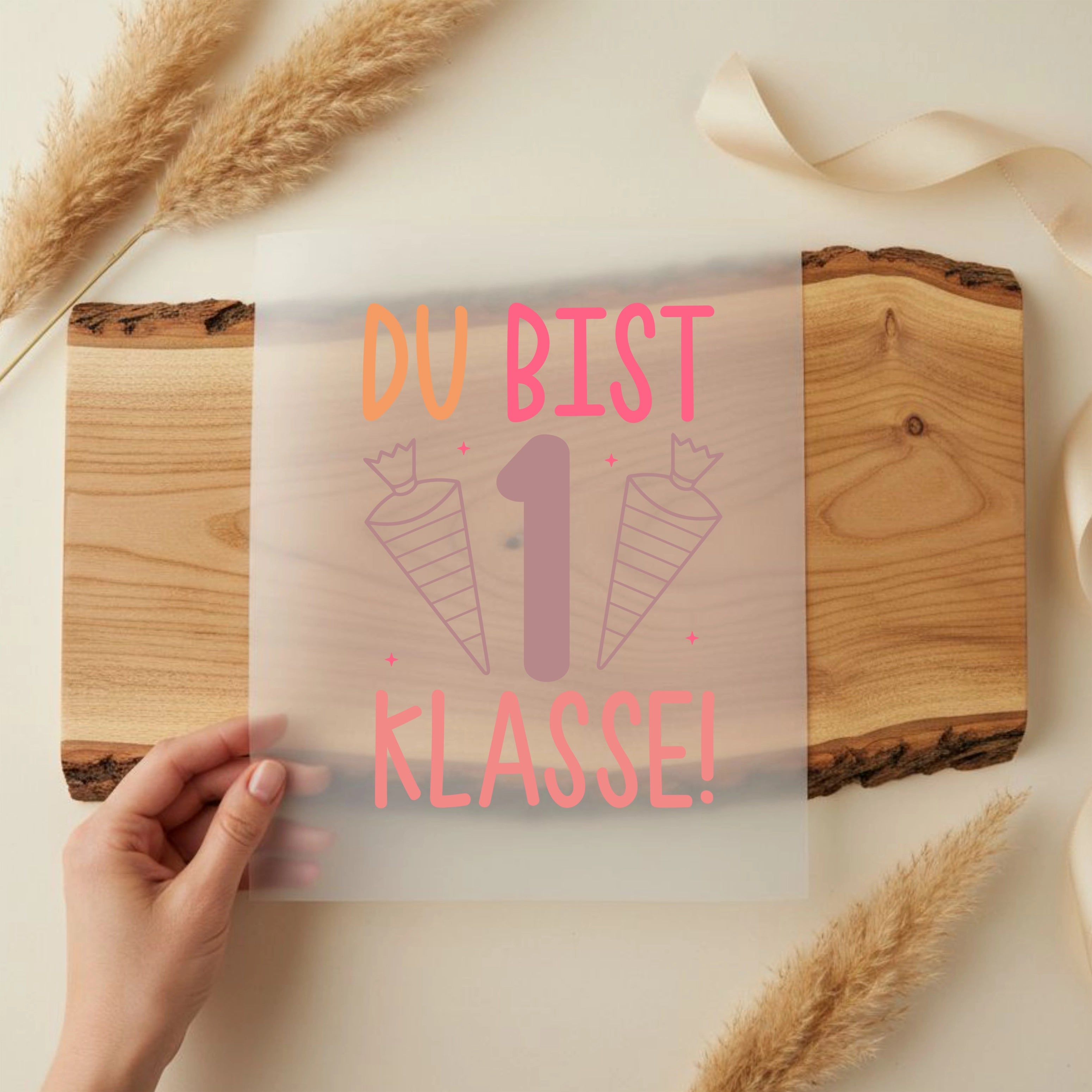 Bügelbild Du bist 1. Klasse