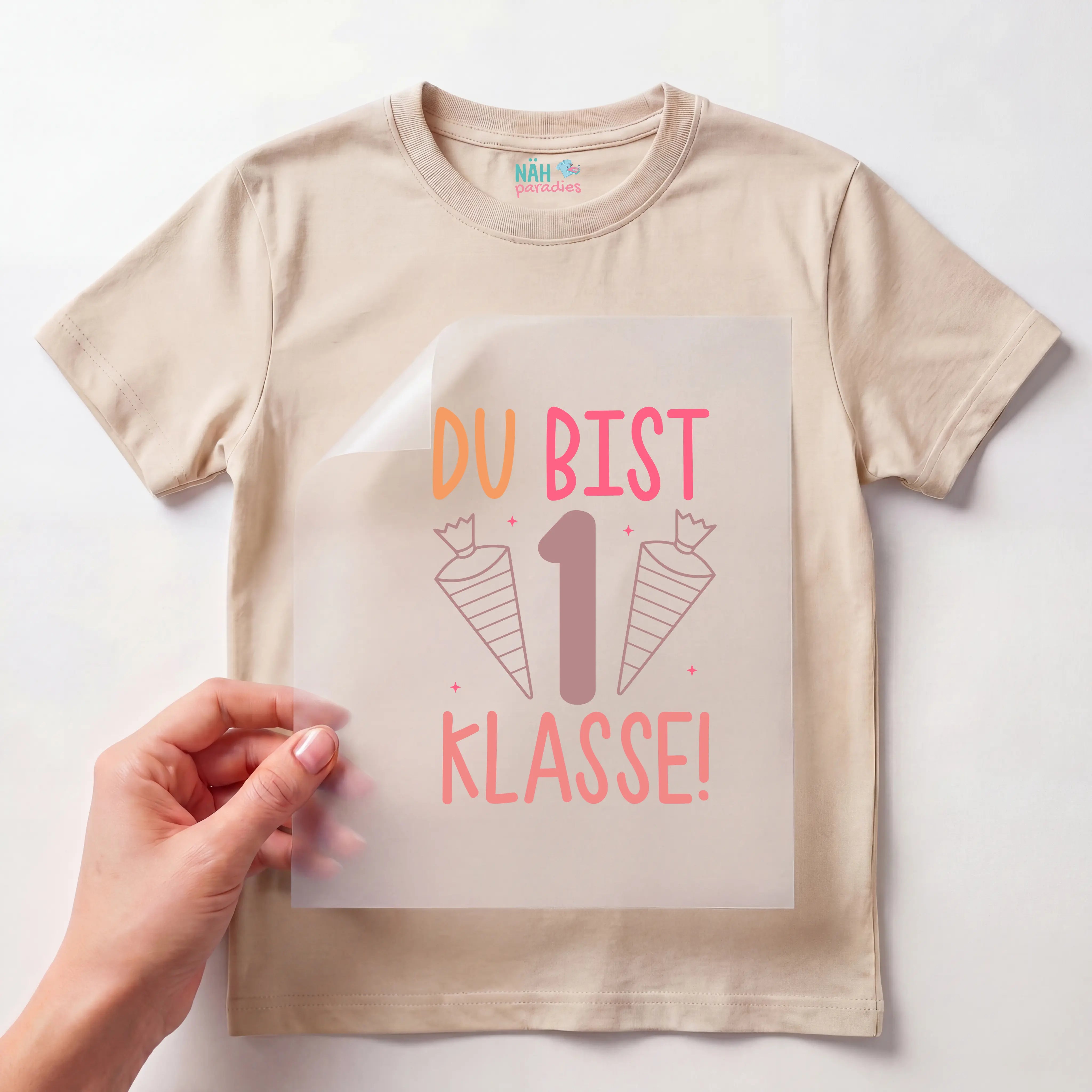 Bügelbild Du bist 1. Klasse