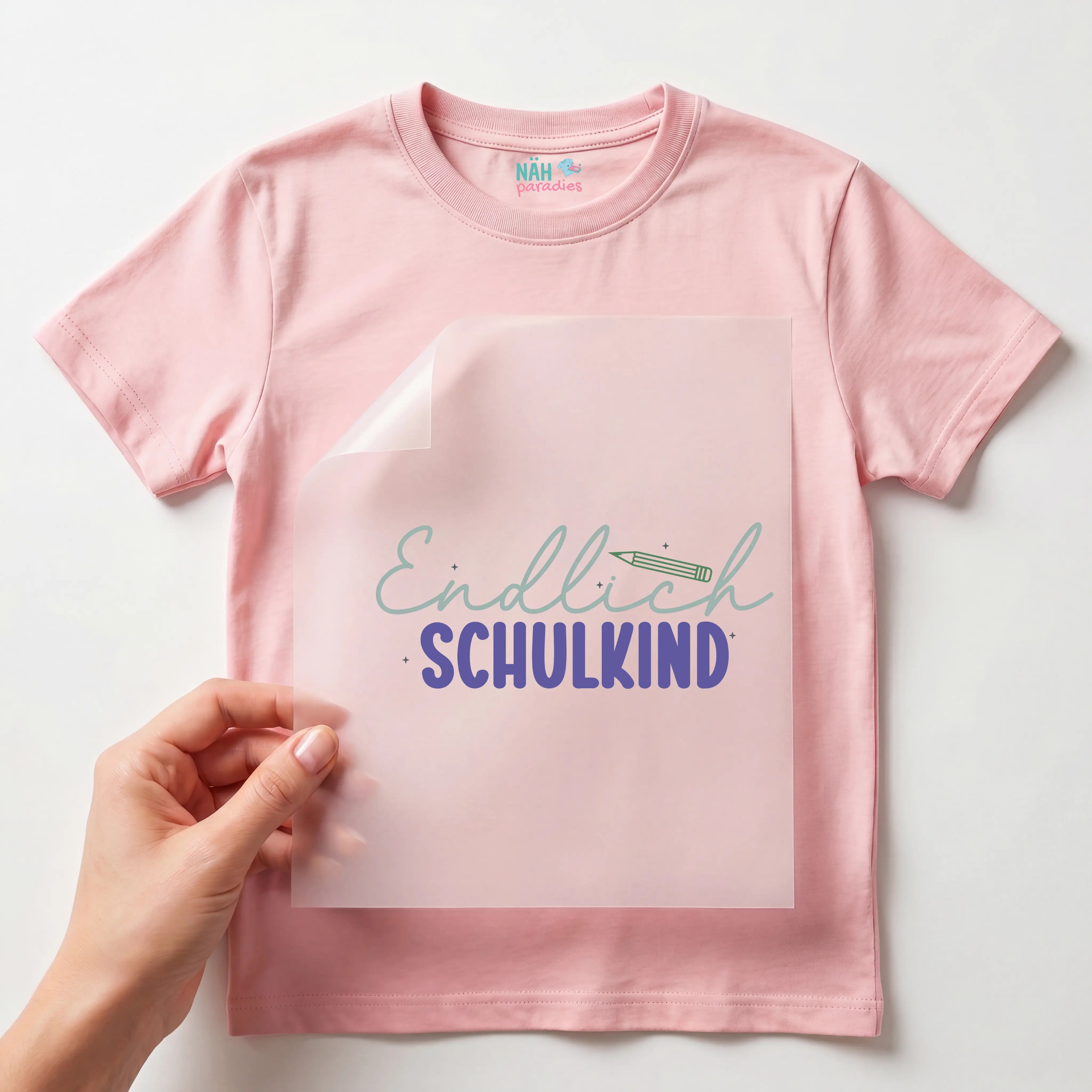 Bügelbild Endlich Schulkind